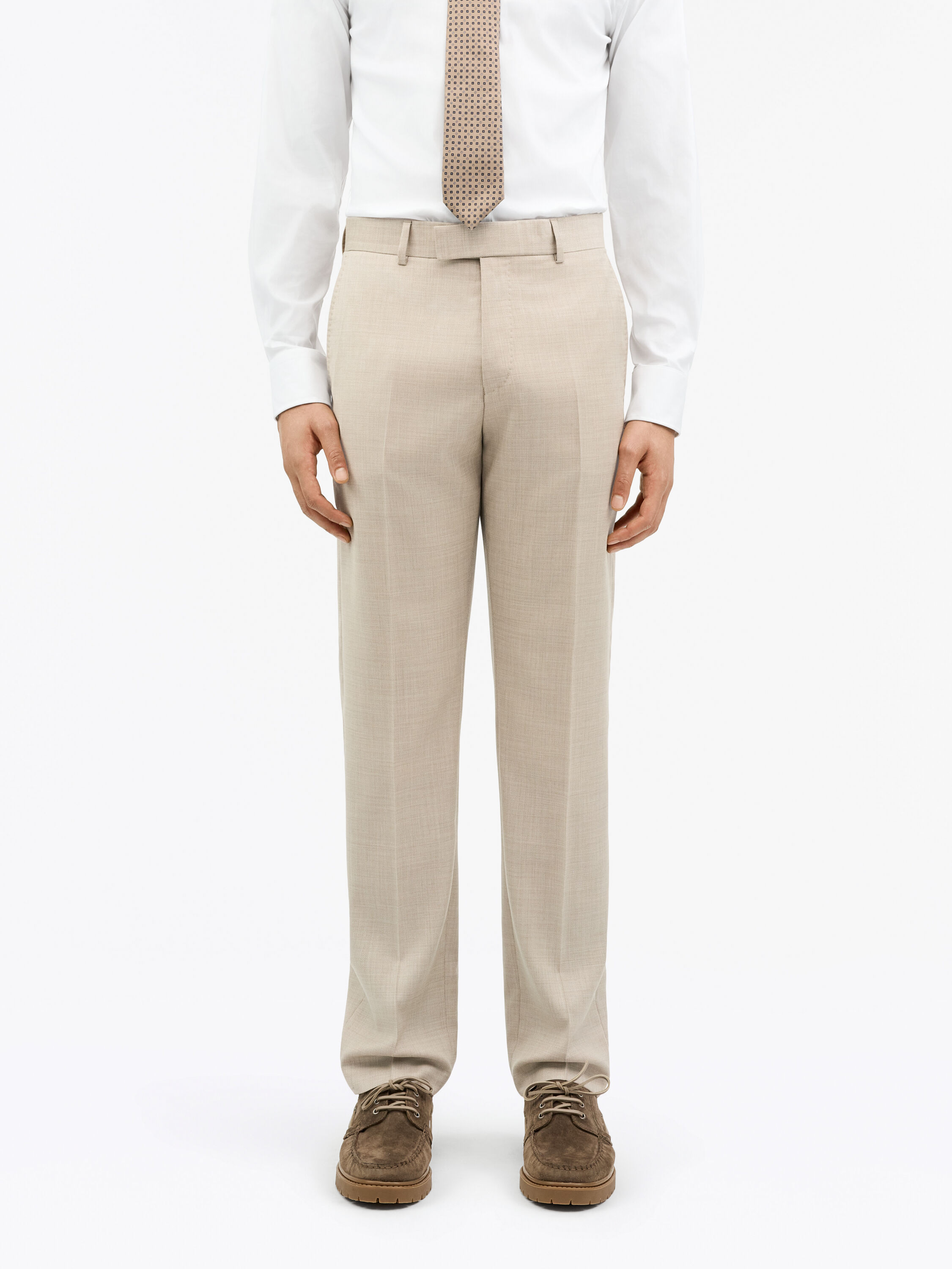 Tense Mid-Rise Wool Trousers
