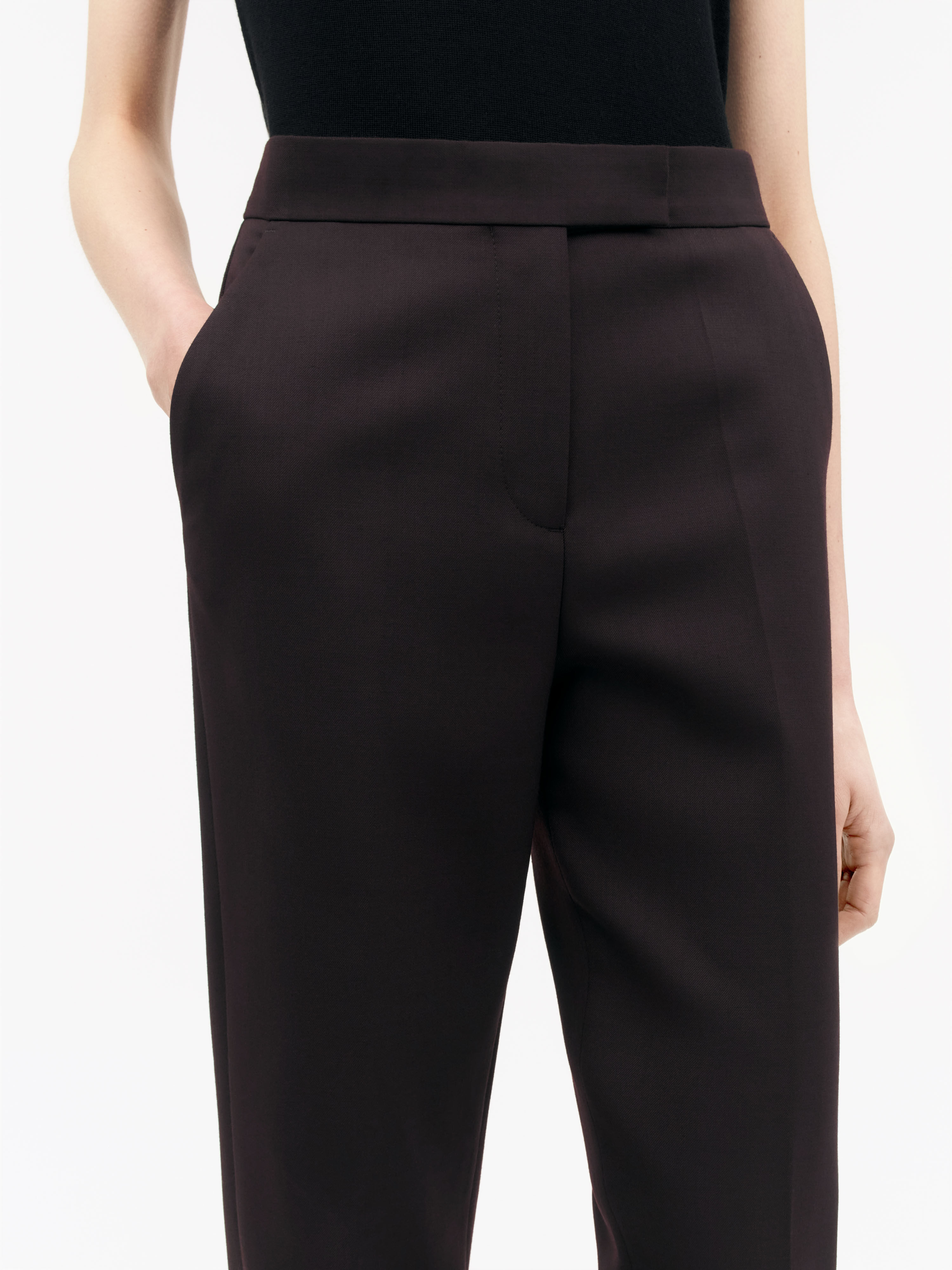 入荷now 口コミ Faye Sweden Of Tiger | fabric twill-look stretchy in Trousers パンツ