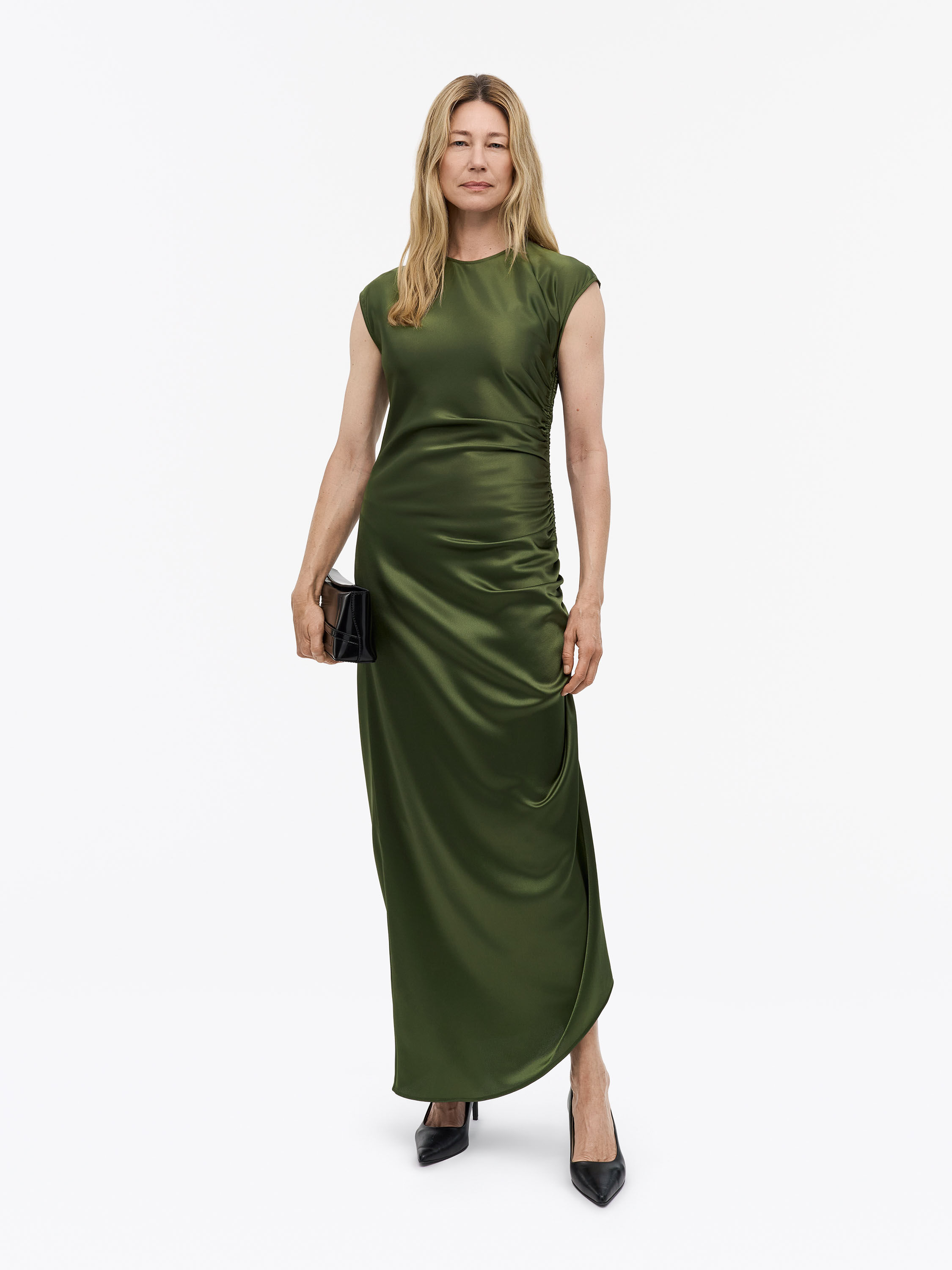 Ivoal Drapey Satin Dress