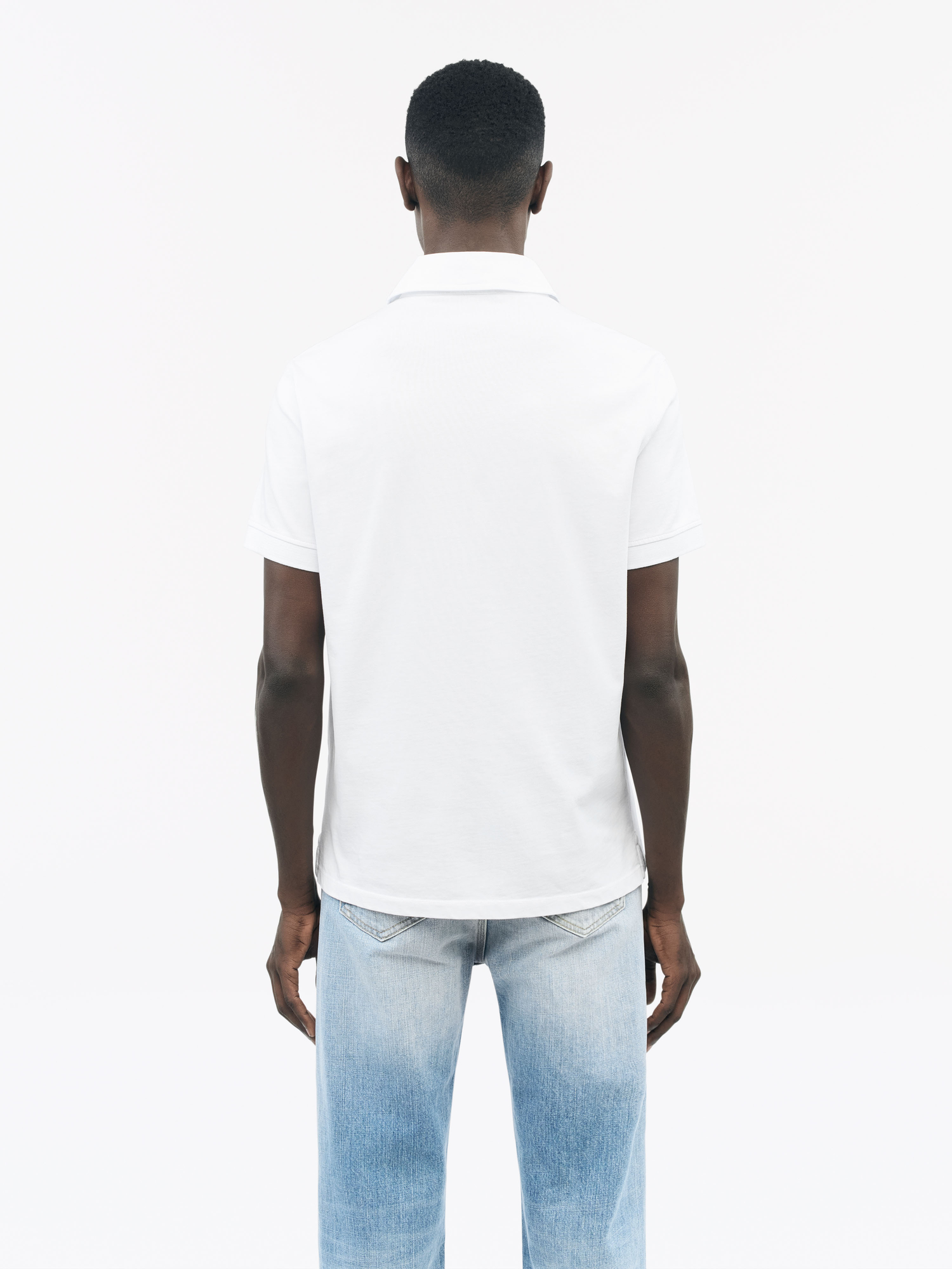 Ronen Cotton Jersey Polo Shirt