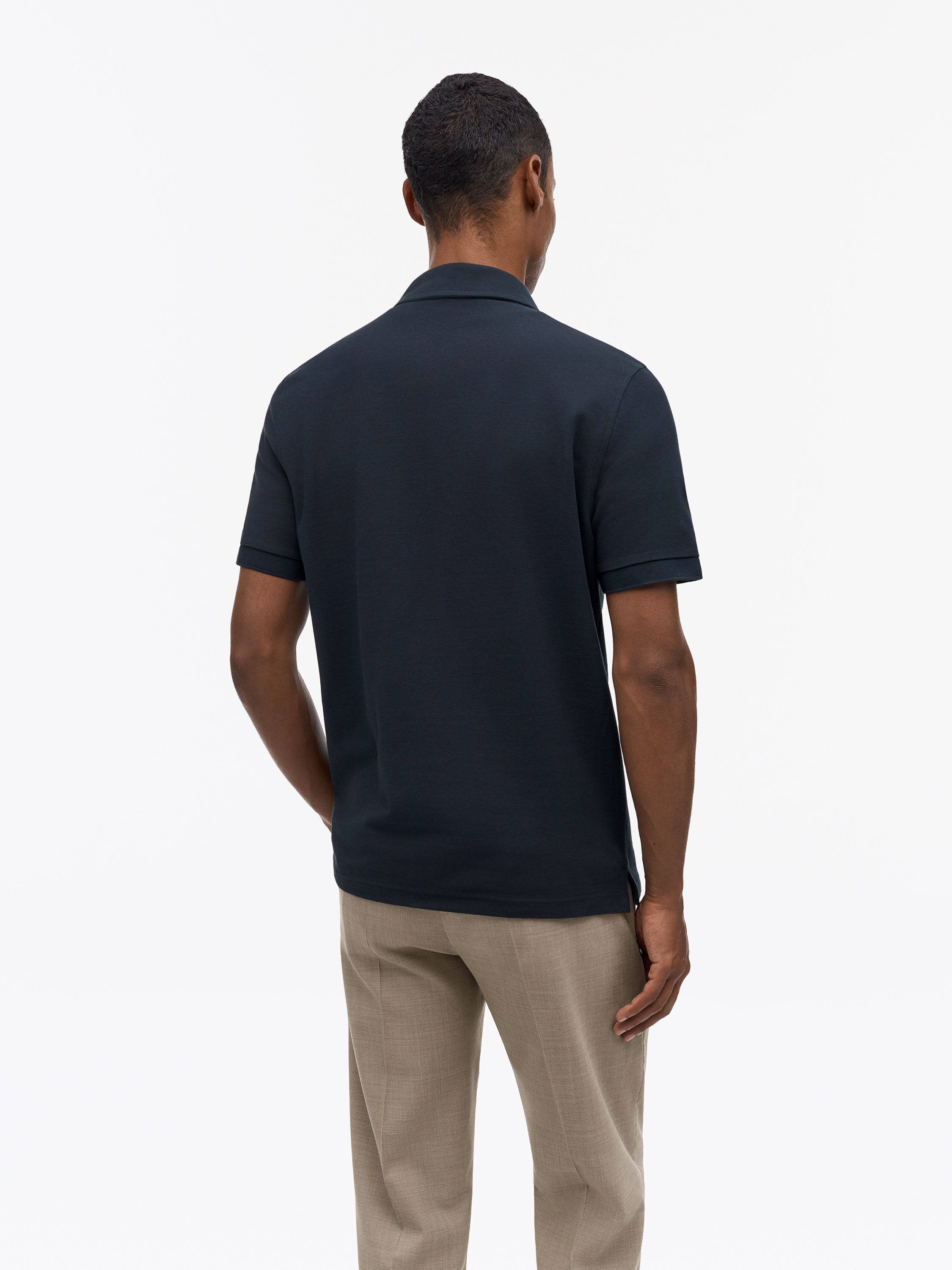 Alvar Brushed Cotton Polo