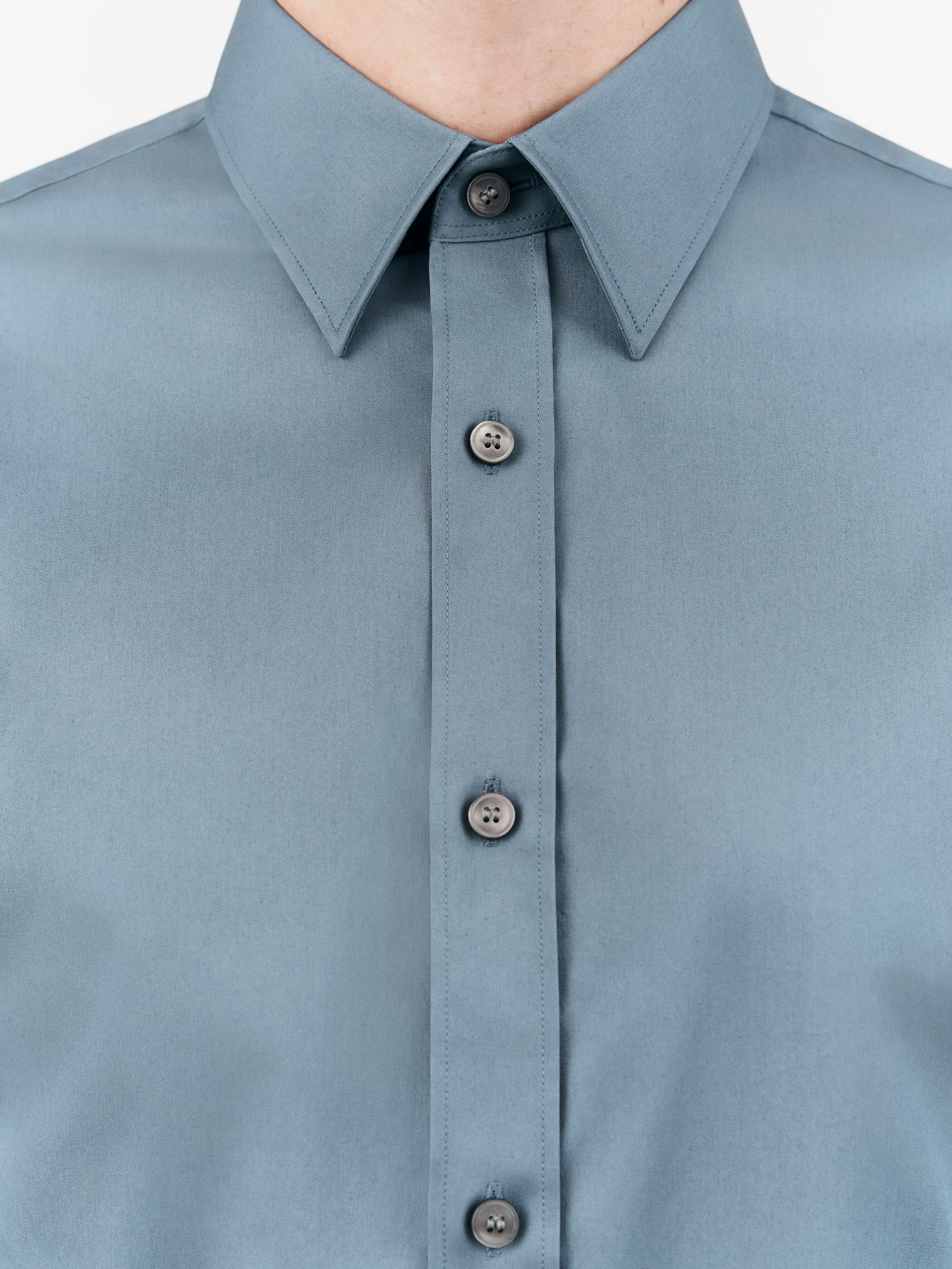 Chemise &agrave; col montant pointu Adley