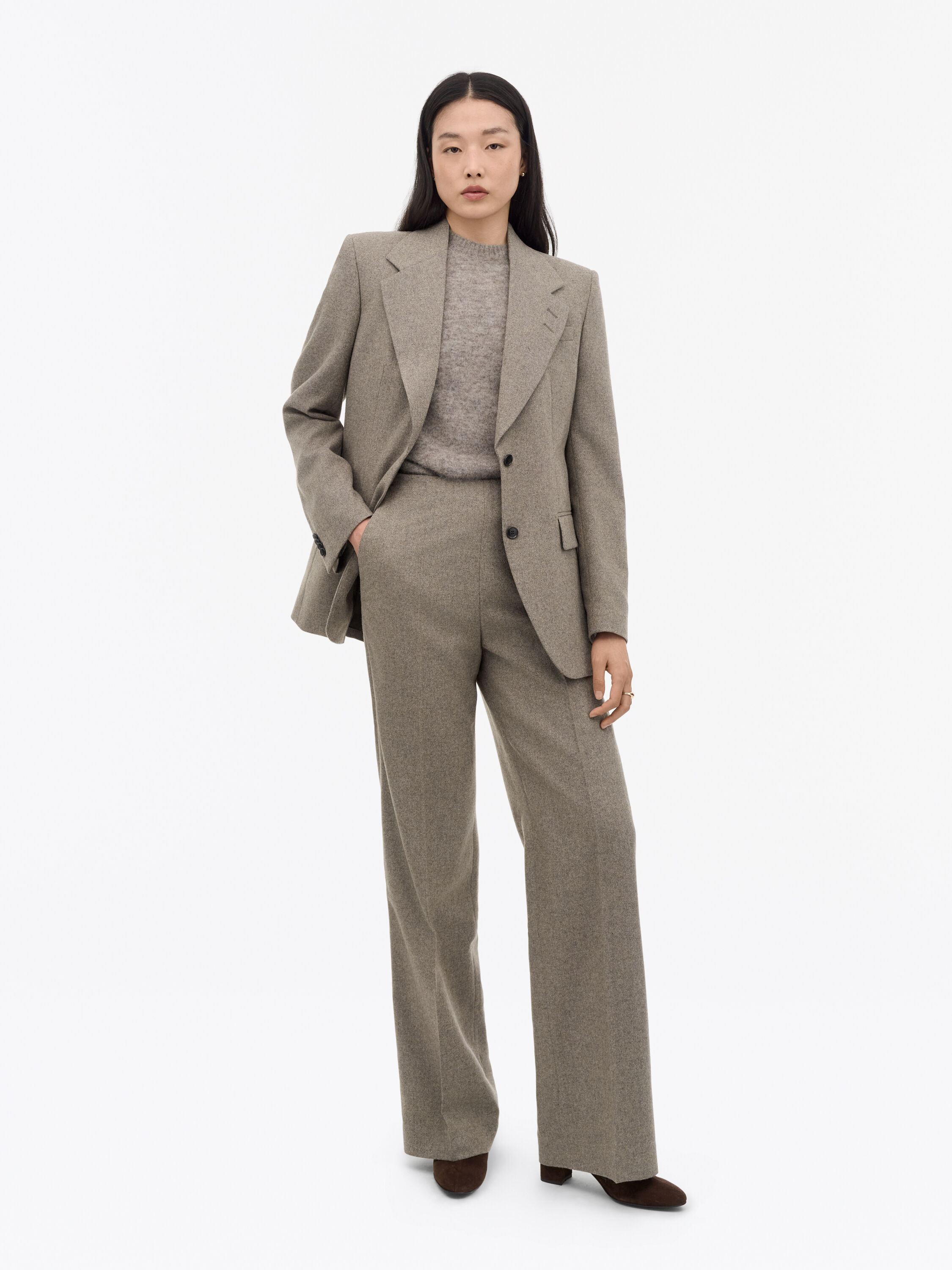 Eedit Brushed Wool Trousers