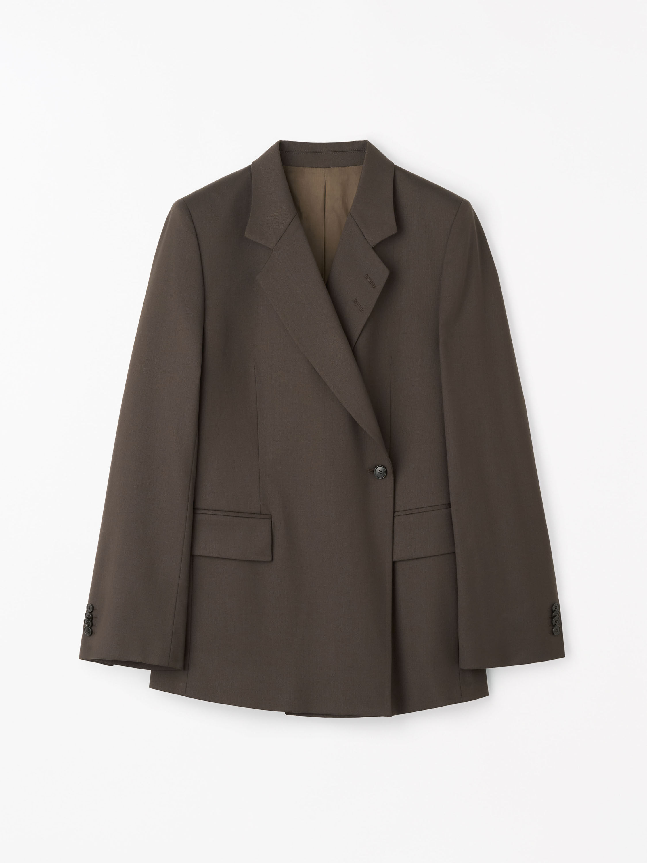 Eliwiraa Brown Wool Suit