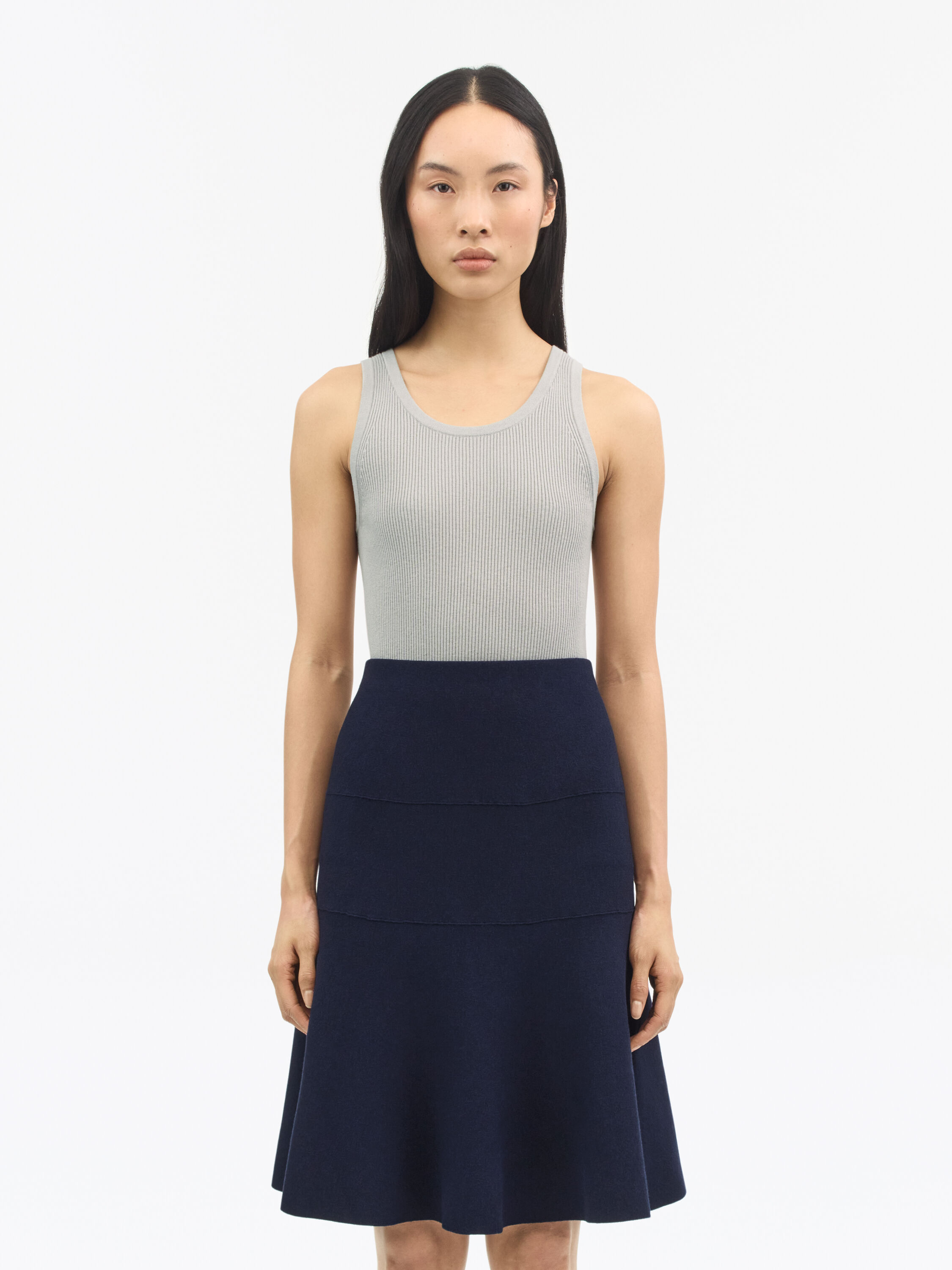 Jupe Cintr&eacute;e En Maille Edwige