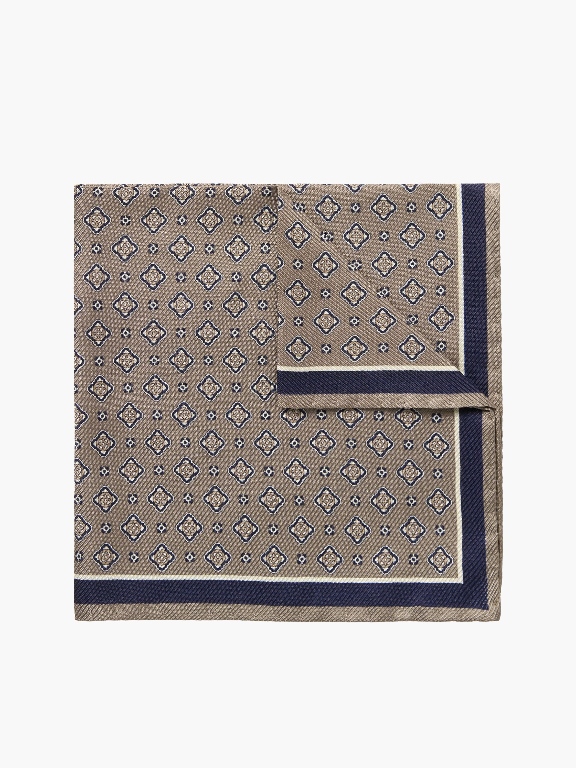 Quadra Printed Silk Handkerchief