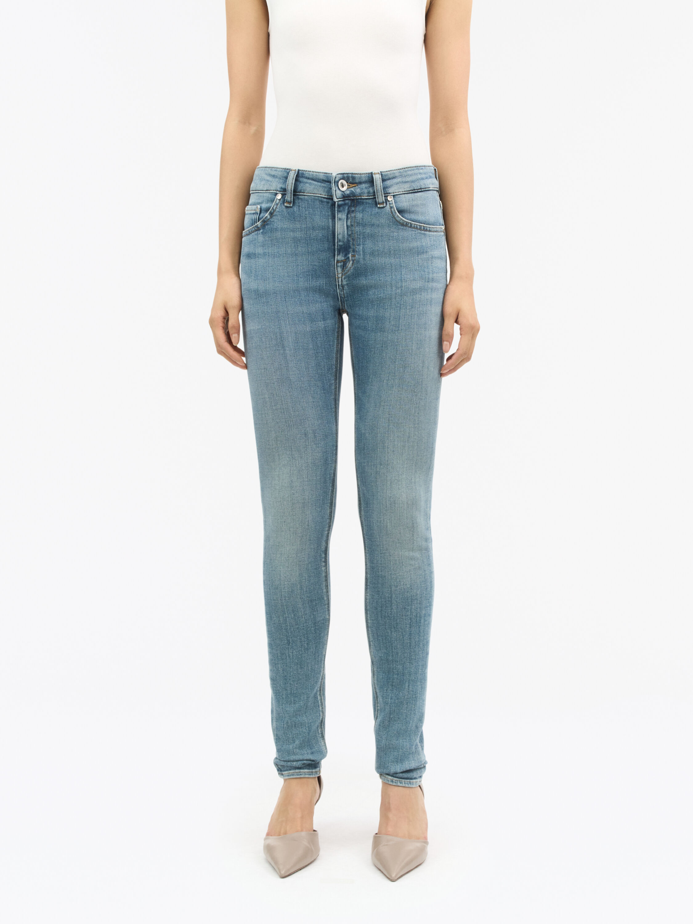 【関税込み】Re/Done ブルー The Shortie ジーンズ Re/Done Jeans Size 28: Refined Denim