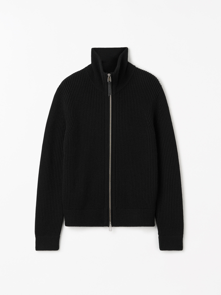 Niall Zip-Up Wool Cardigan