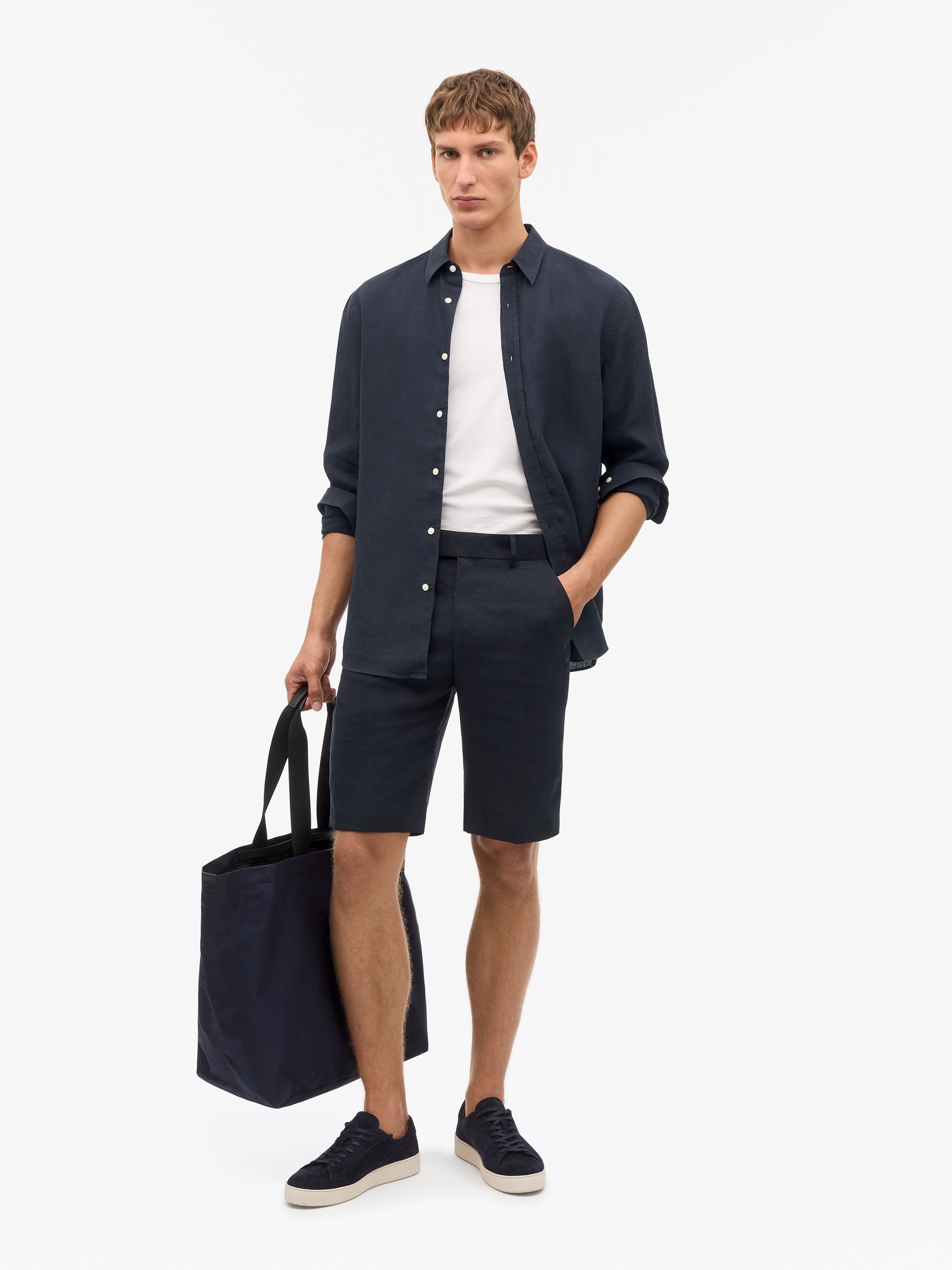 Troy Bermuda Linen Short