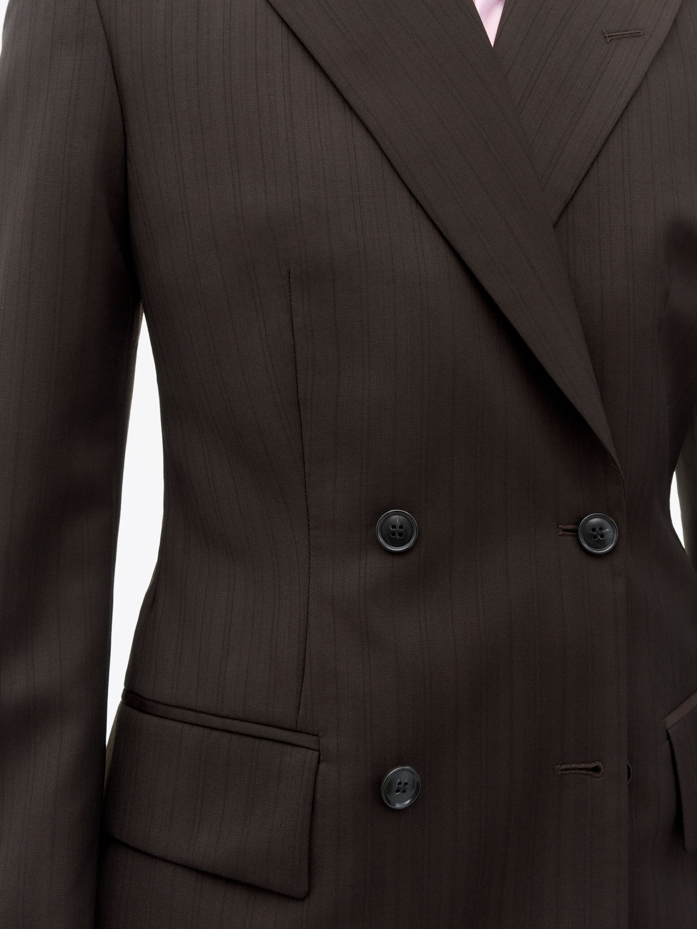 Elmi Wool Stripe Suit