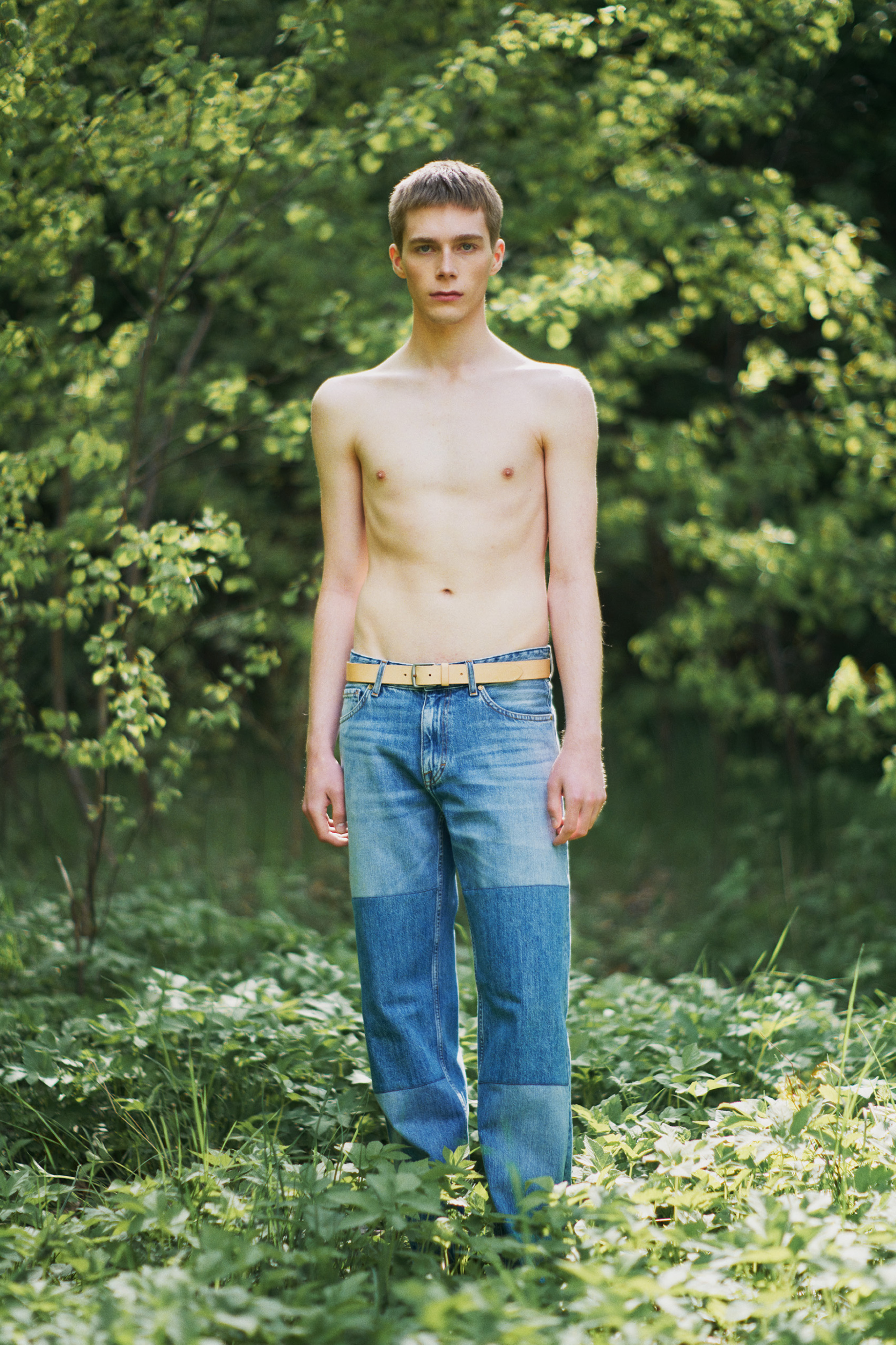 Man in Tiger of Sweden denim jeans