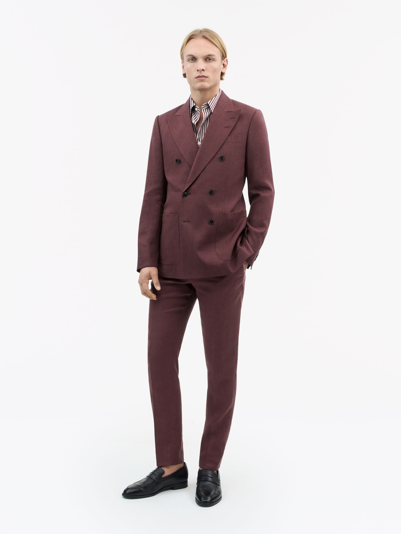 Joachim suit in dark red