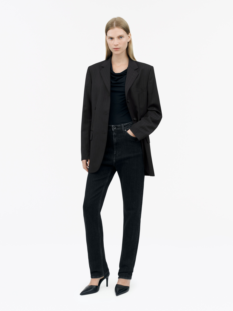 Haalina blazer in burgundy