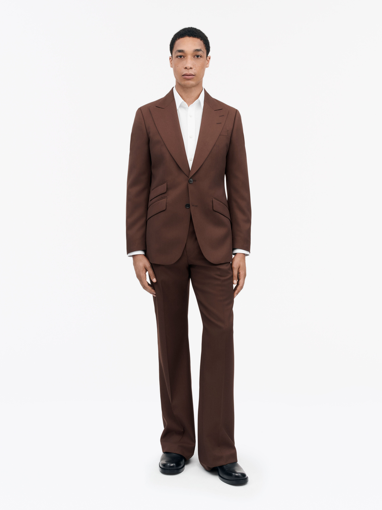 Joshwa suit in dark brown