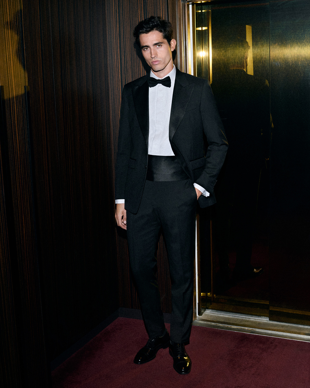 man in festive tuxedo