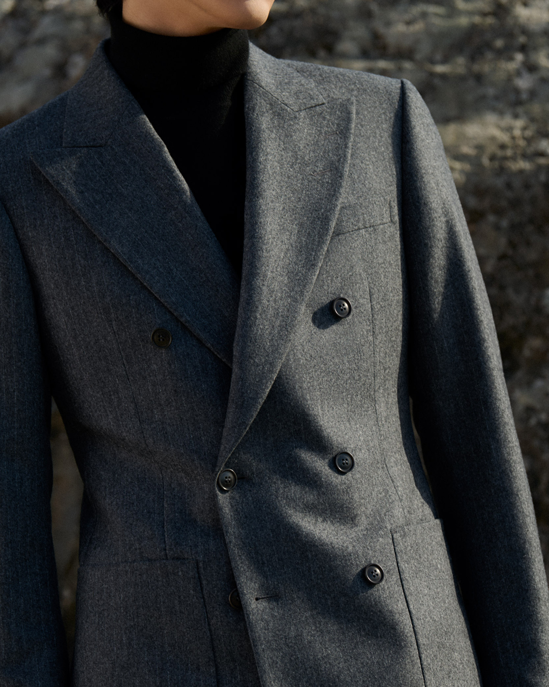dark grey suit jacket
