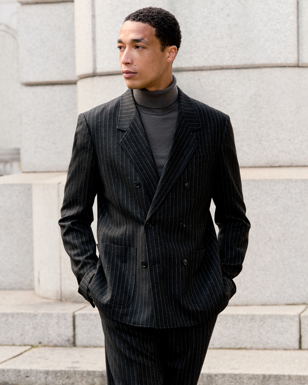 Chemise de smoking en coton satiné blanc Boswell | Tiger Of Sweden