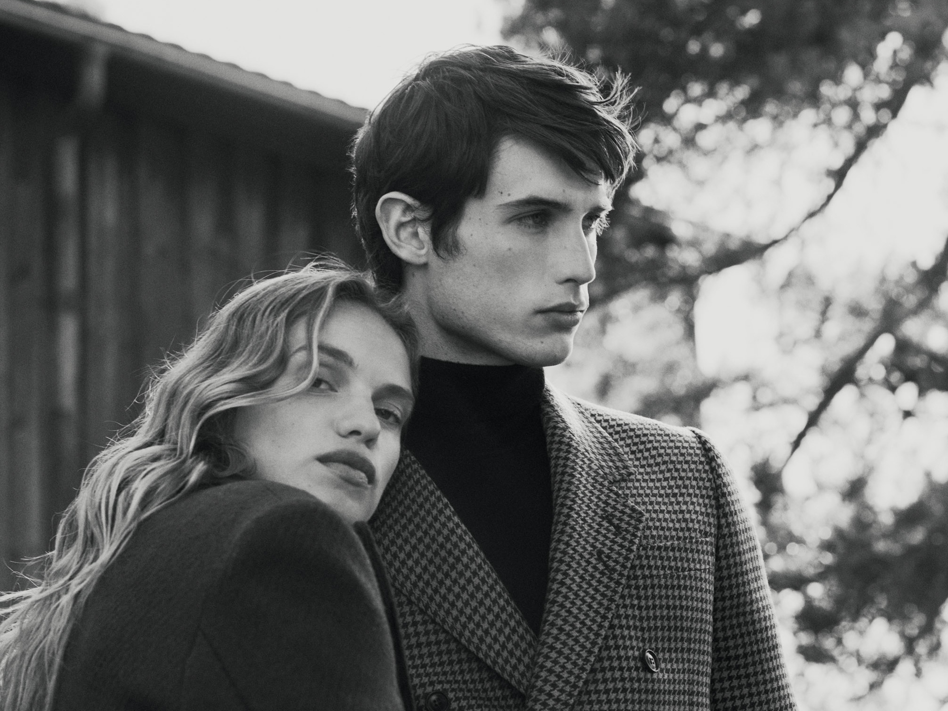 Man and Woman in Swedish Wool clothes