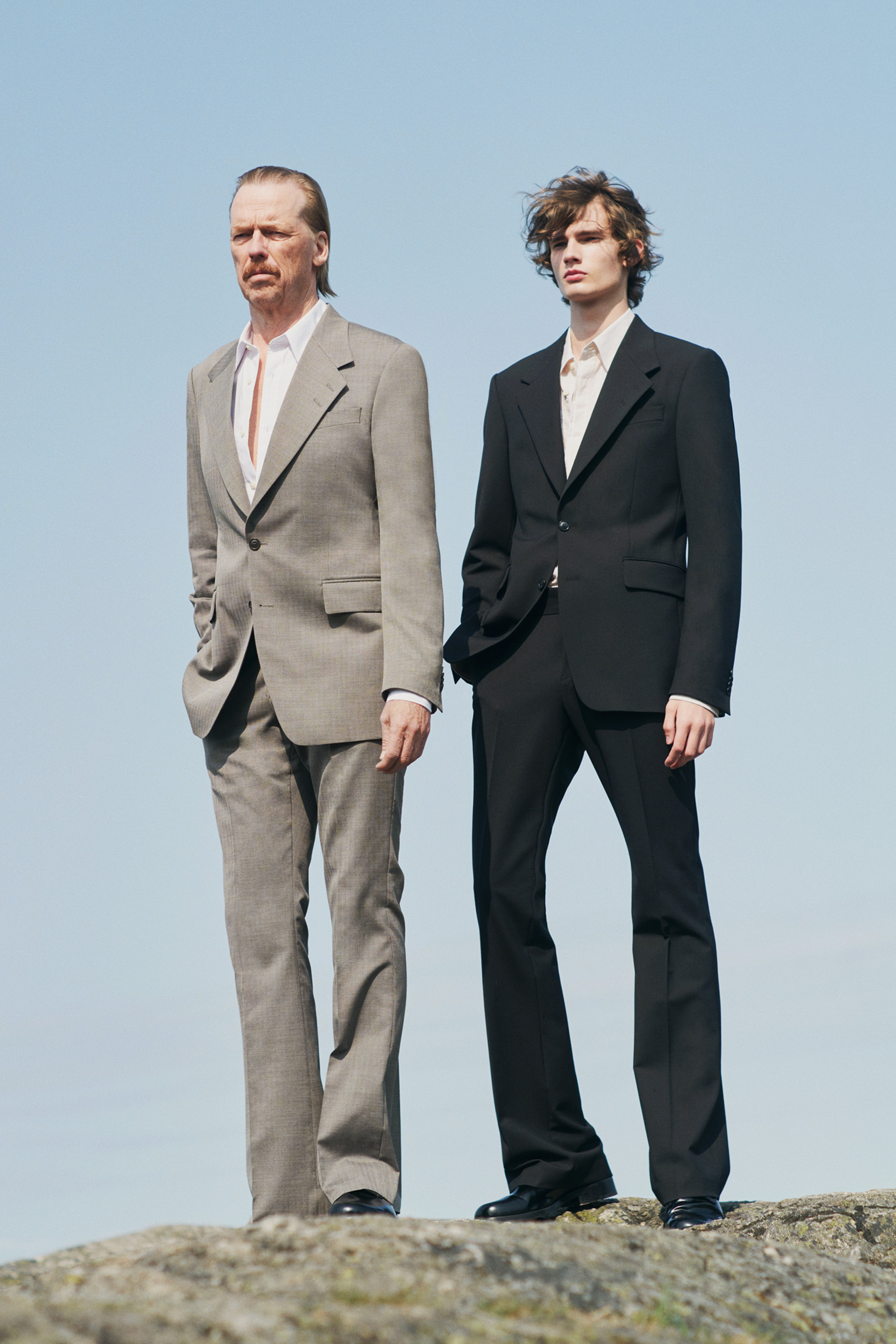Two men in styling Tiger of Sweden suits