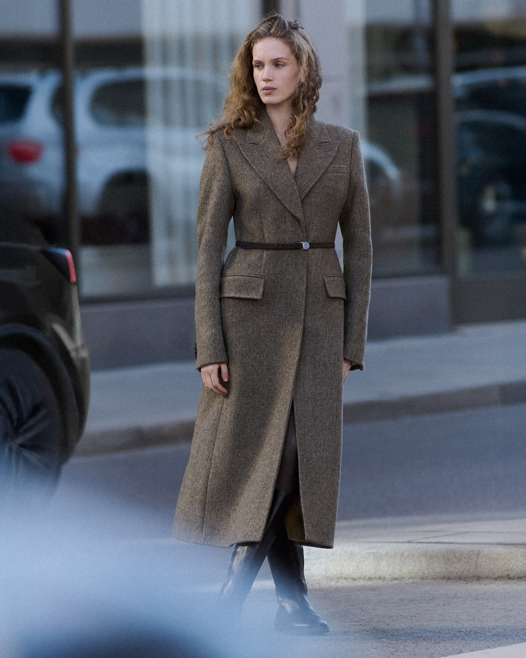 beige wool jacket