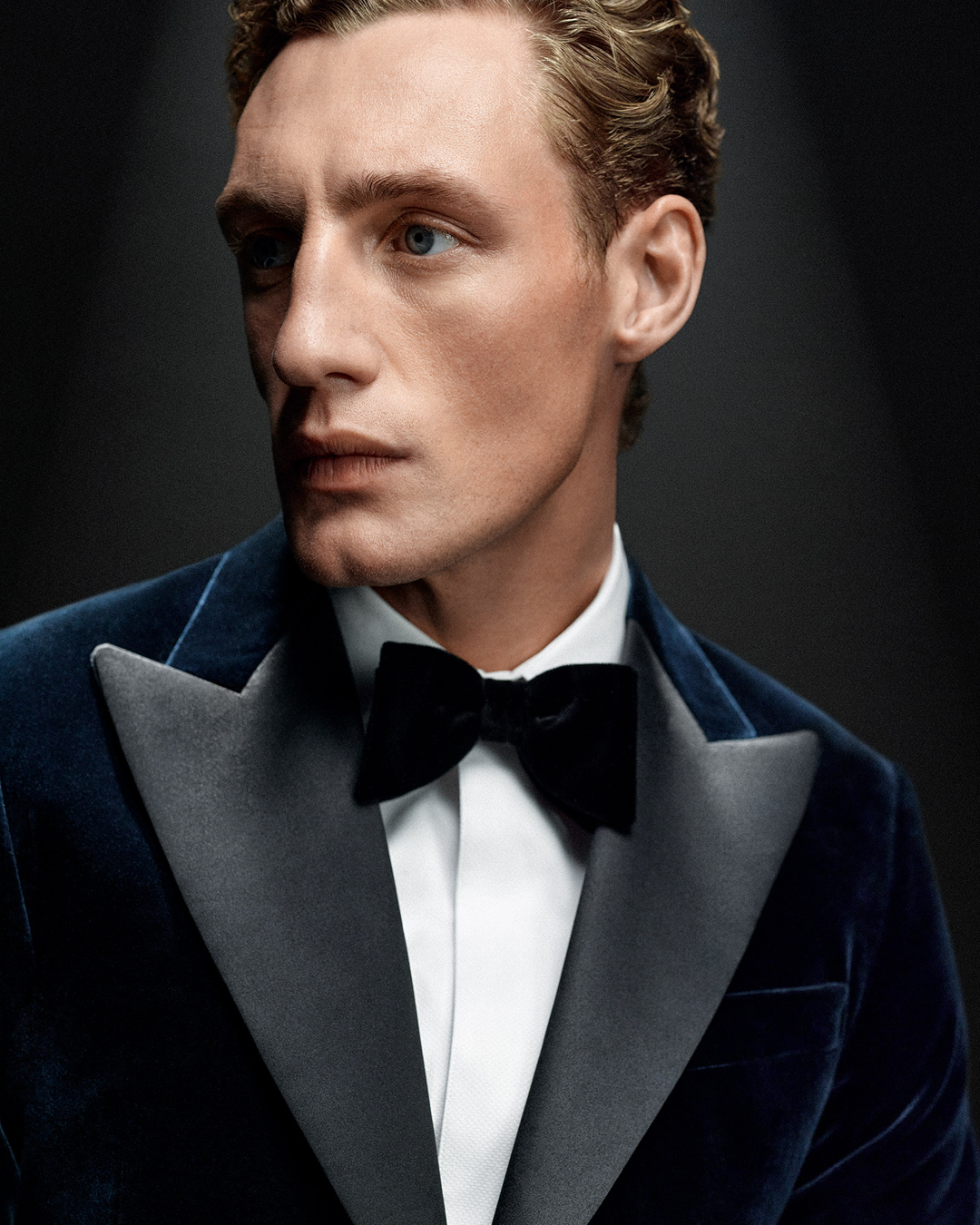 dark blue tux jacket