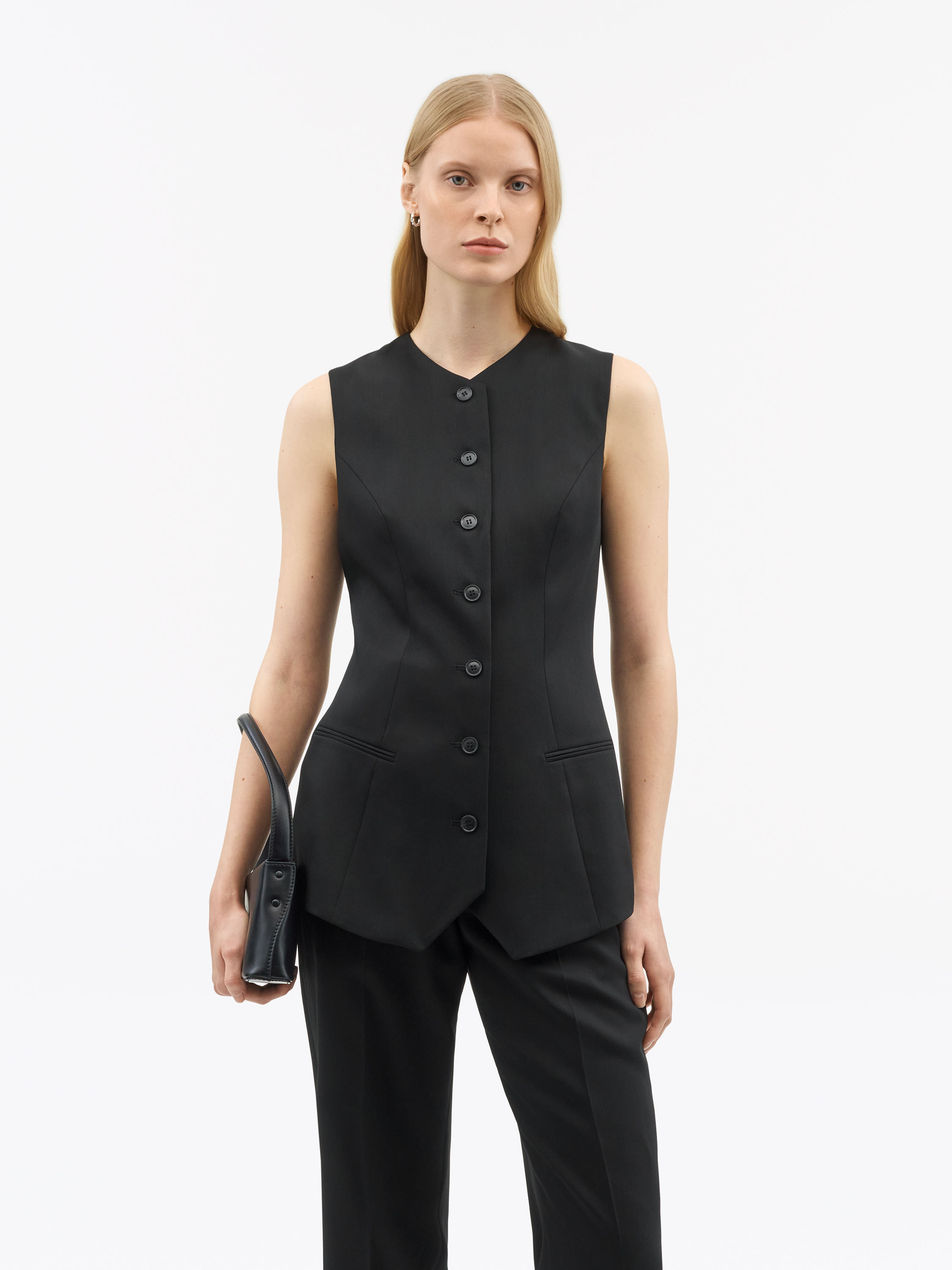 Ebba Waistcoat-Style Top