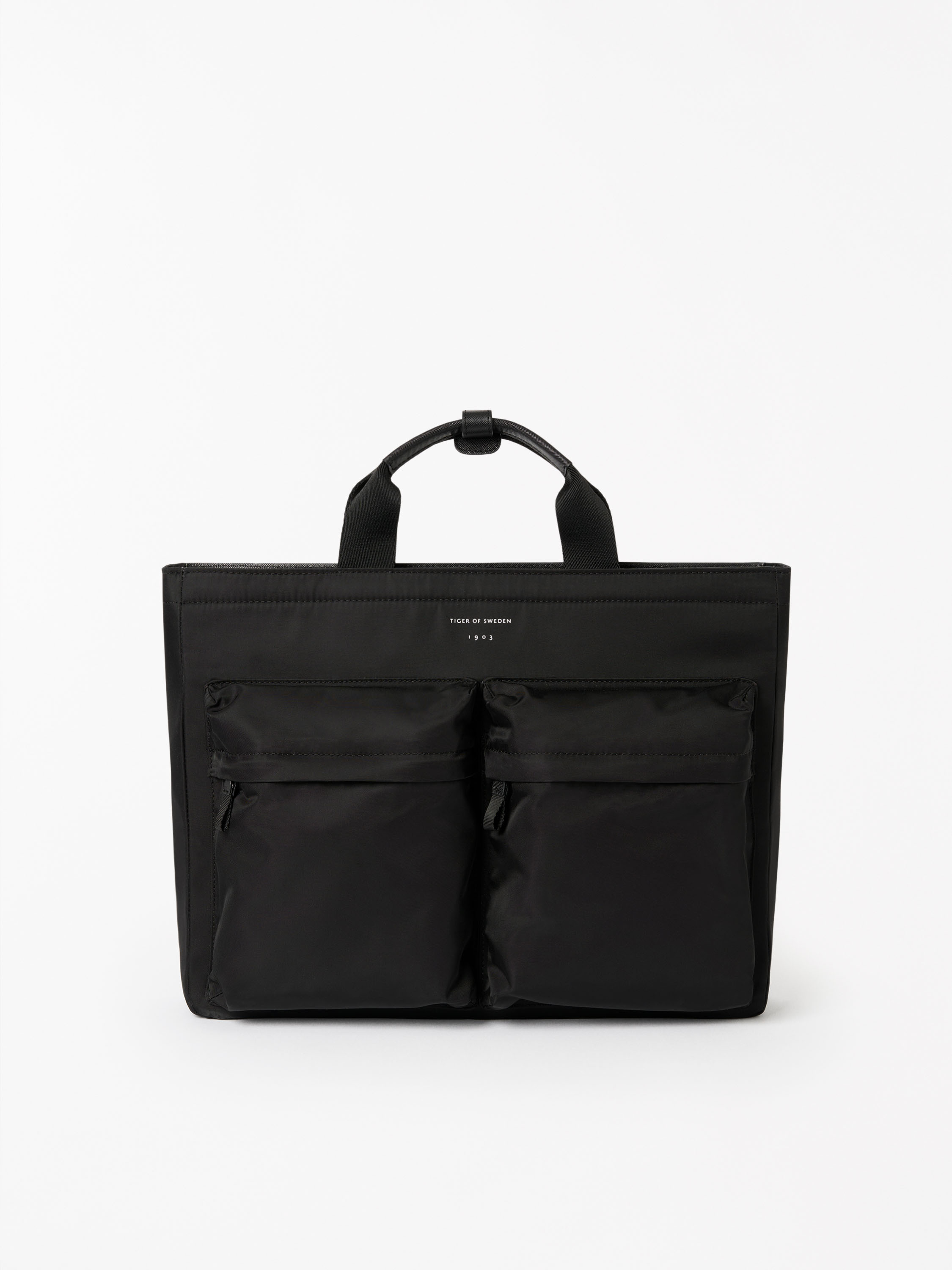 Tiger Of Sweden Sonor Fabric Laptop Bag In Black
