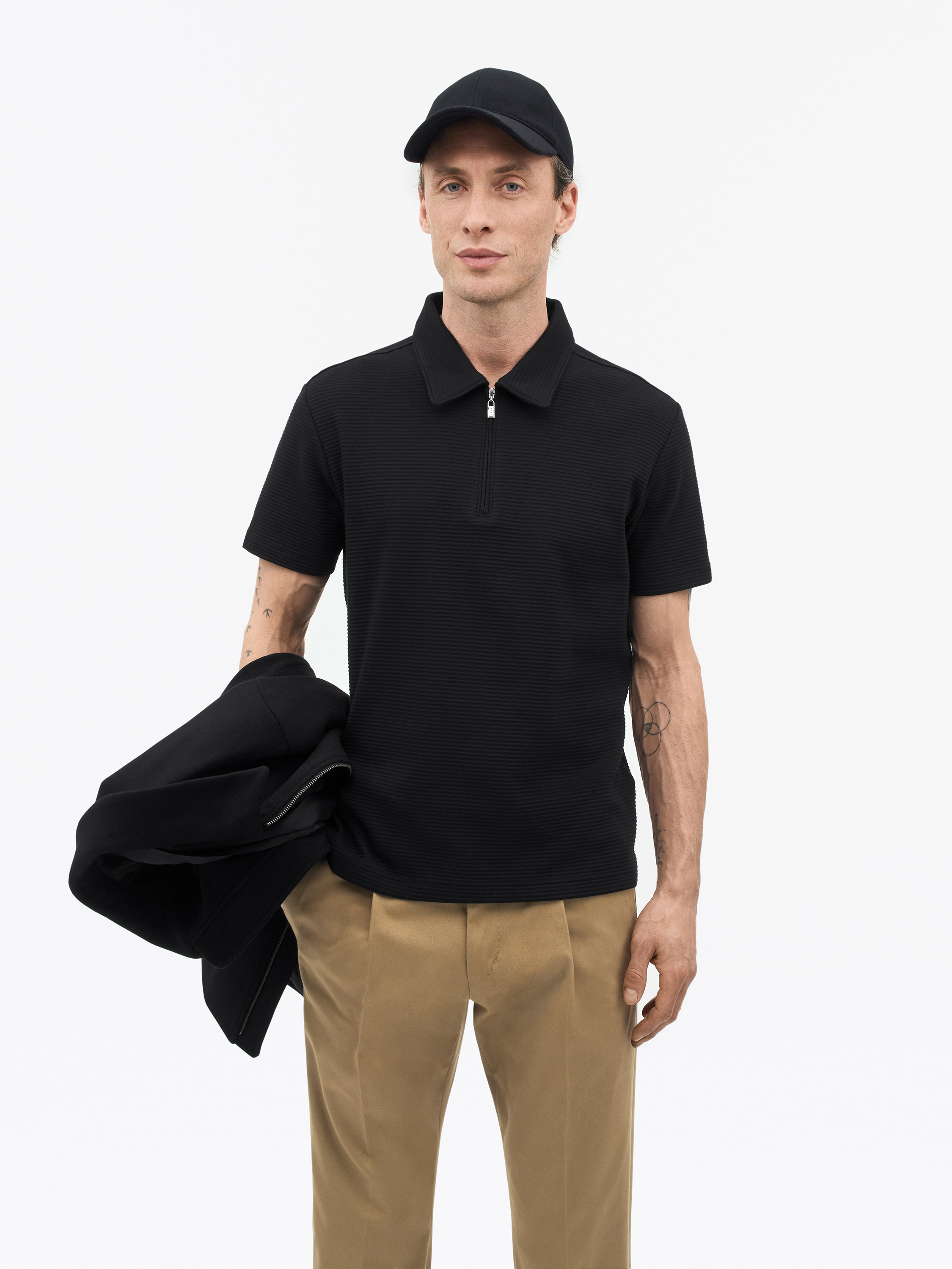 Tiger Of Sweden Laron Short-sleeved Polo Shirt In Black