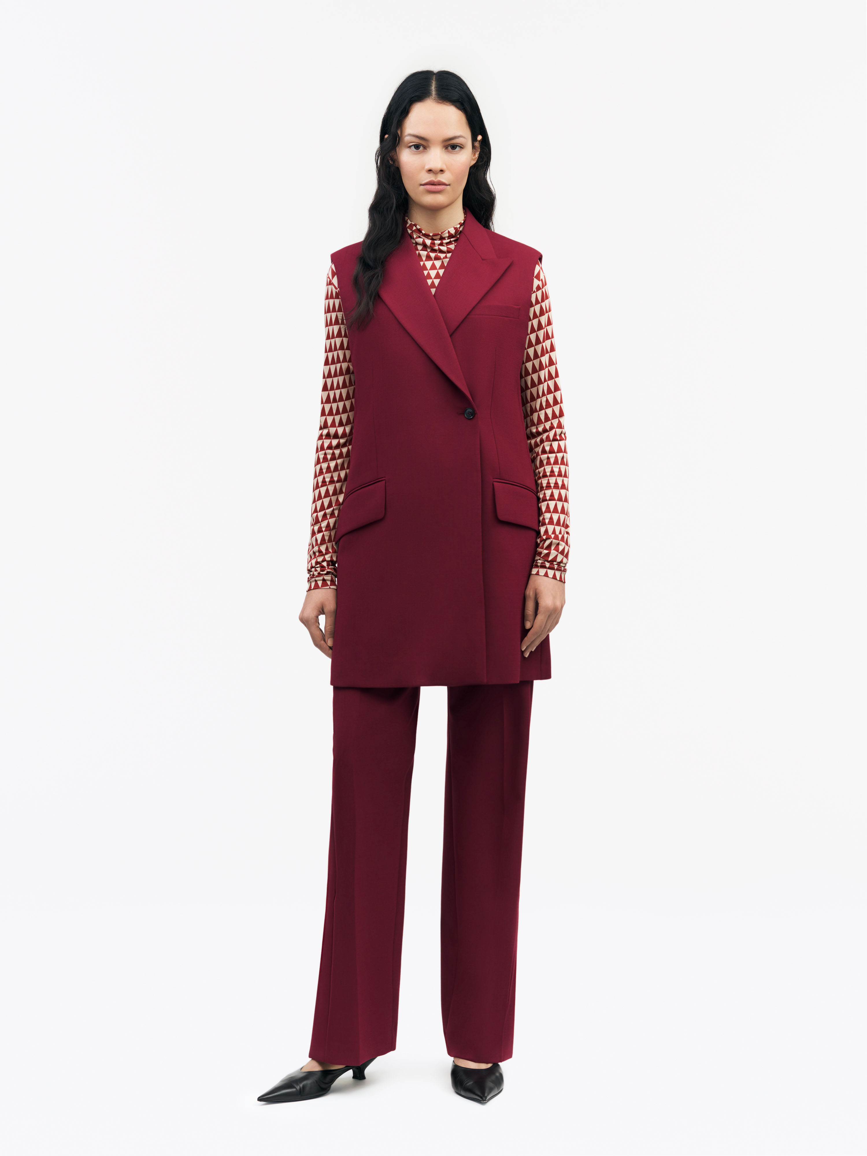 Tiger Of Sweden Irkka Vest In Fresh Cherry