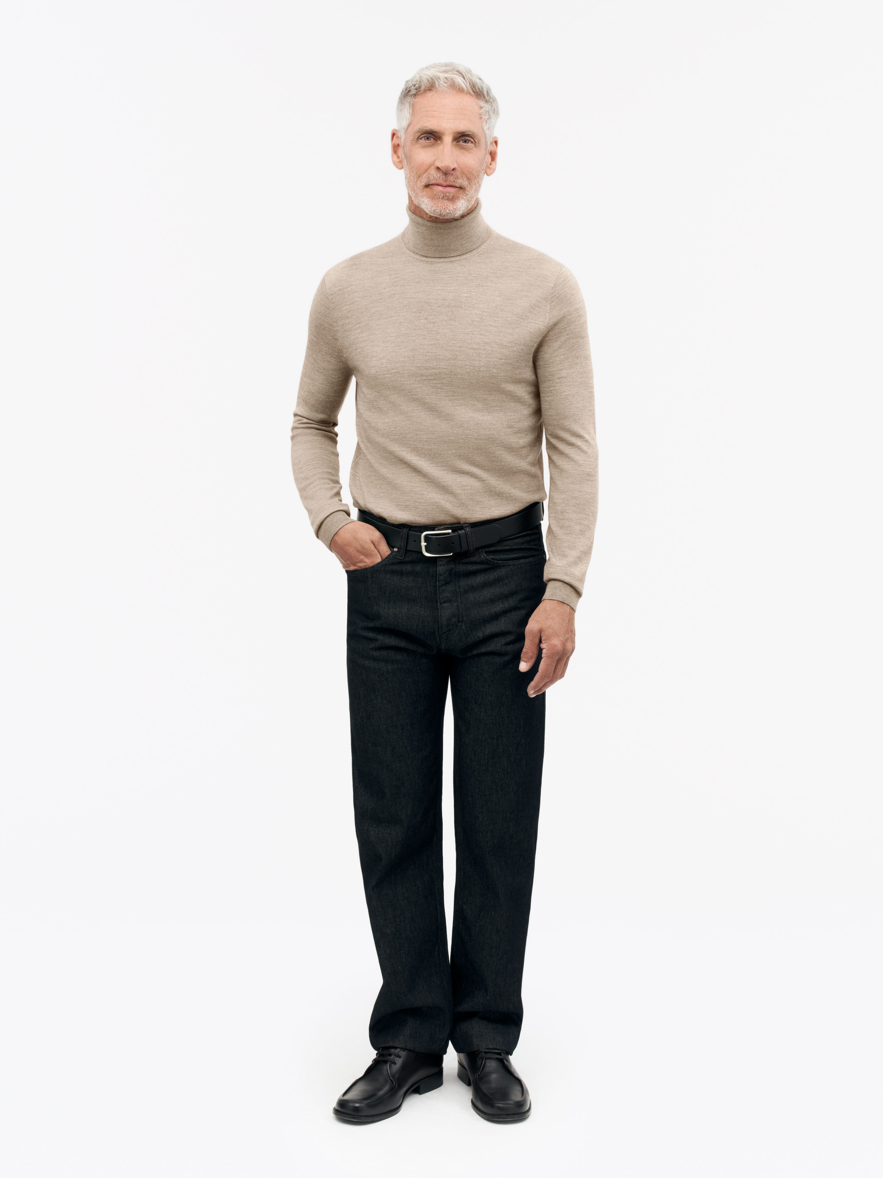 Tiger Of Sweden Nevile Turtleneck Wool Sweater In Brown
