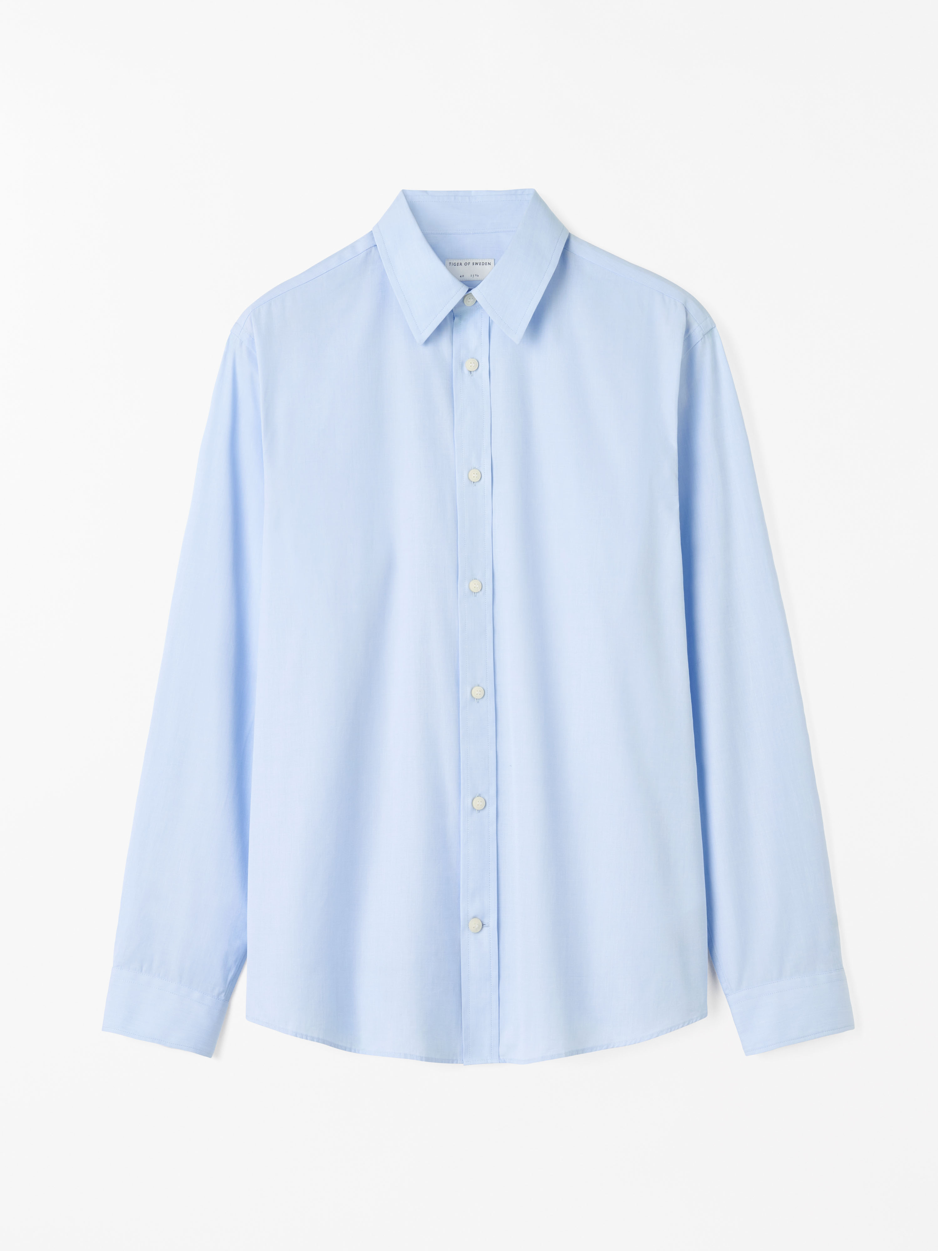 Tiger Of Sweden Casual Spenser Shirt In Cotton In Light Blue