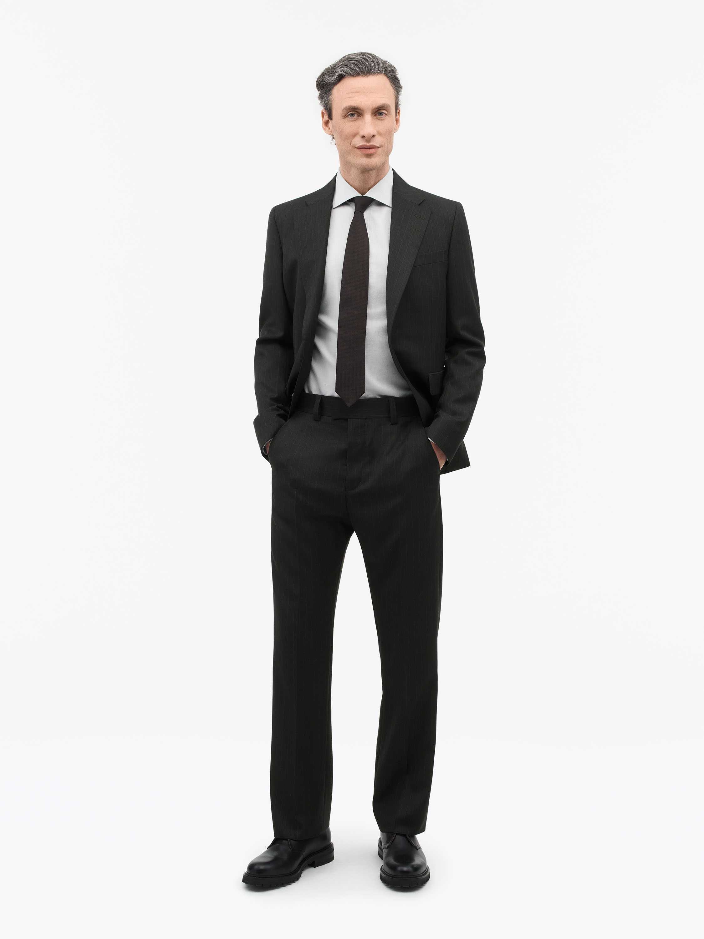 Tiger Of Sweden Tommie Pinstripe Trousers In Black