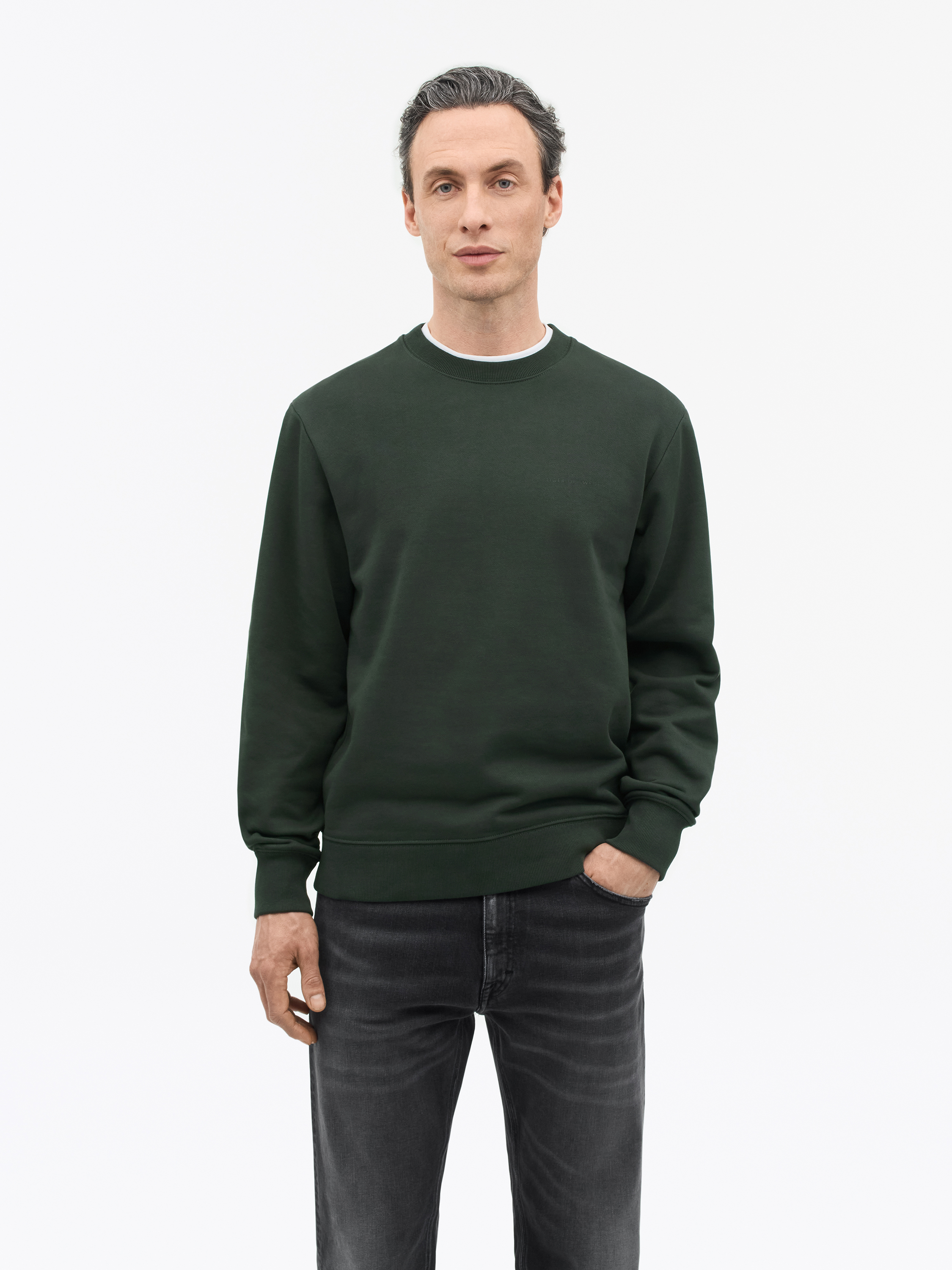 Tiger Of Sweden Emerson Jersey Cotton Sweater In Green