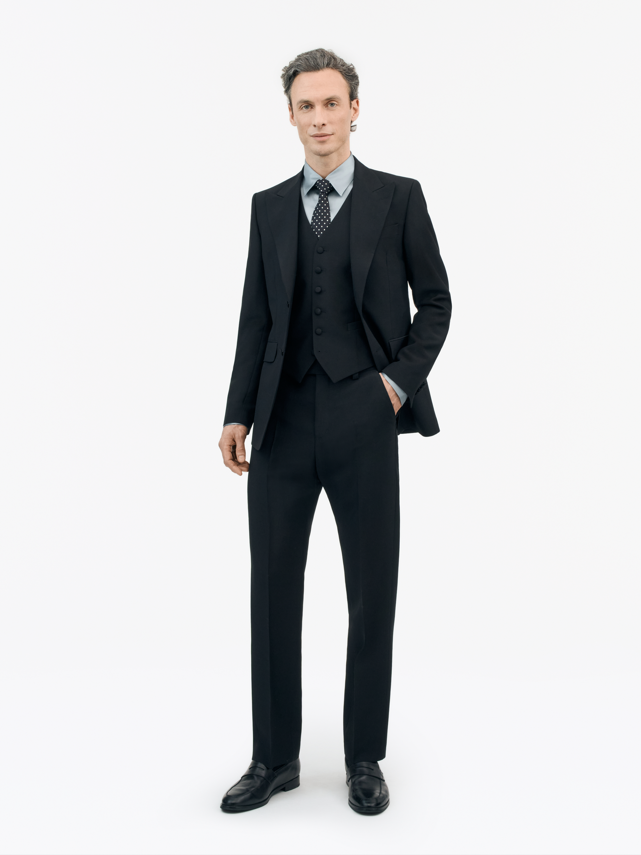 Tiger Of Sweden Tommie Straight Wool Trousers In Black