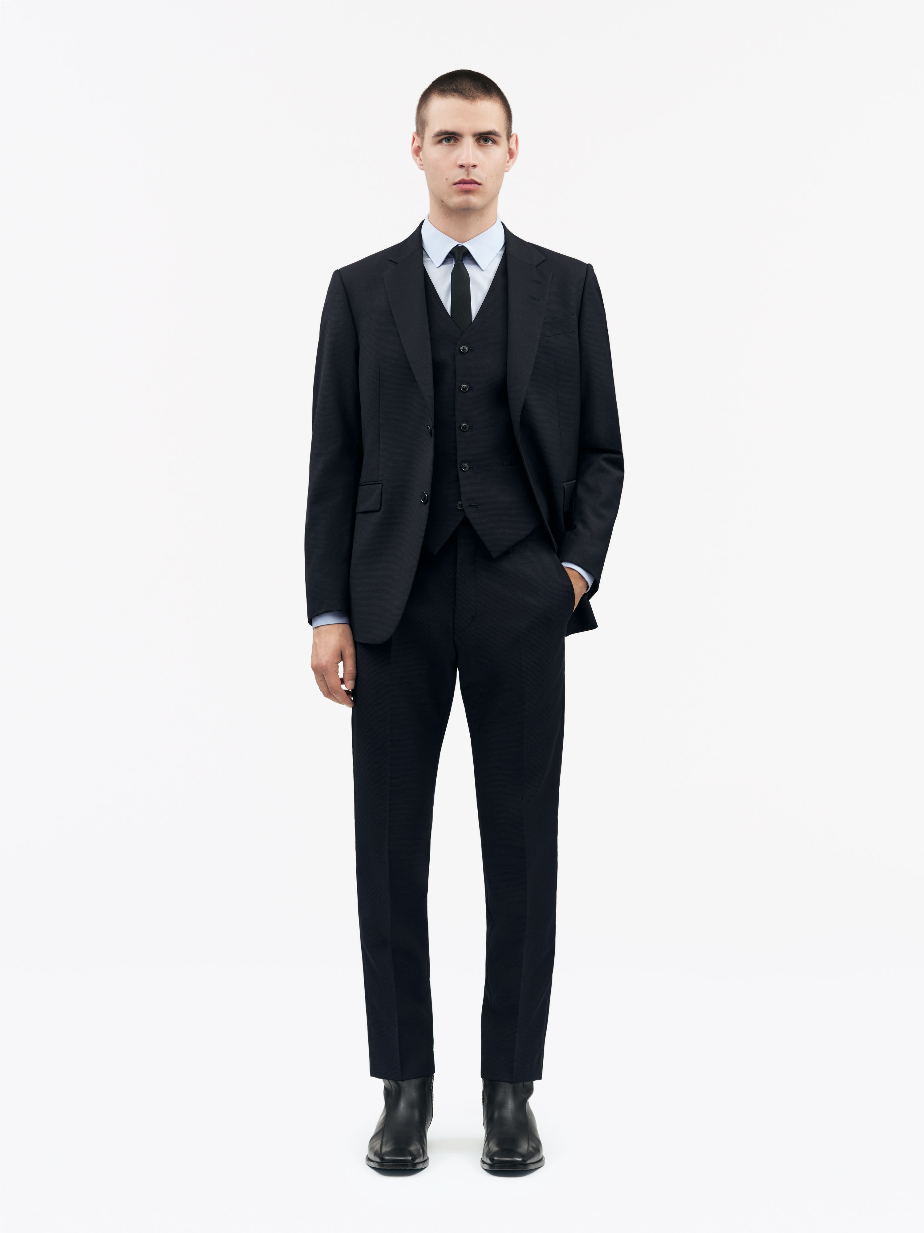 Tiger Of Sweden Wayde Waistcoat In 284 Light Ink