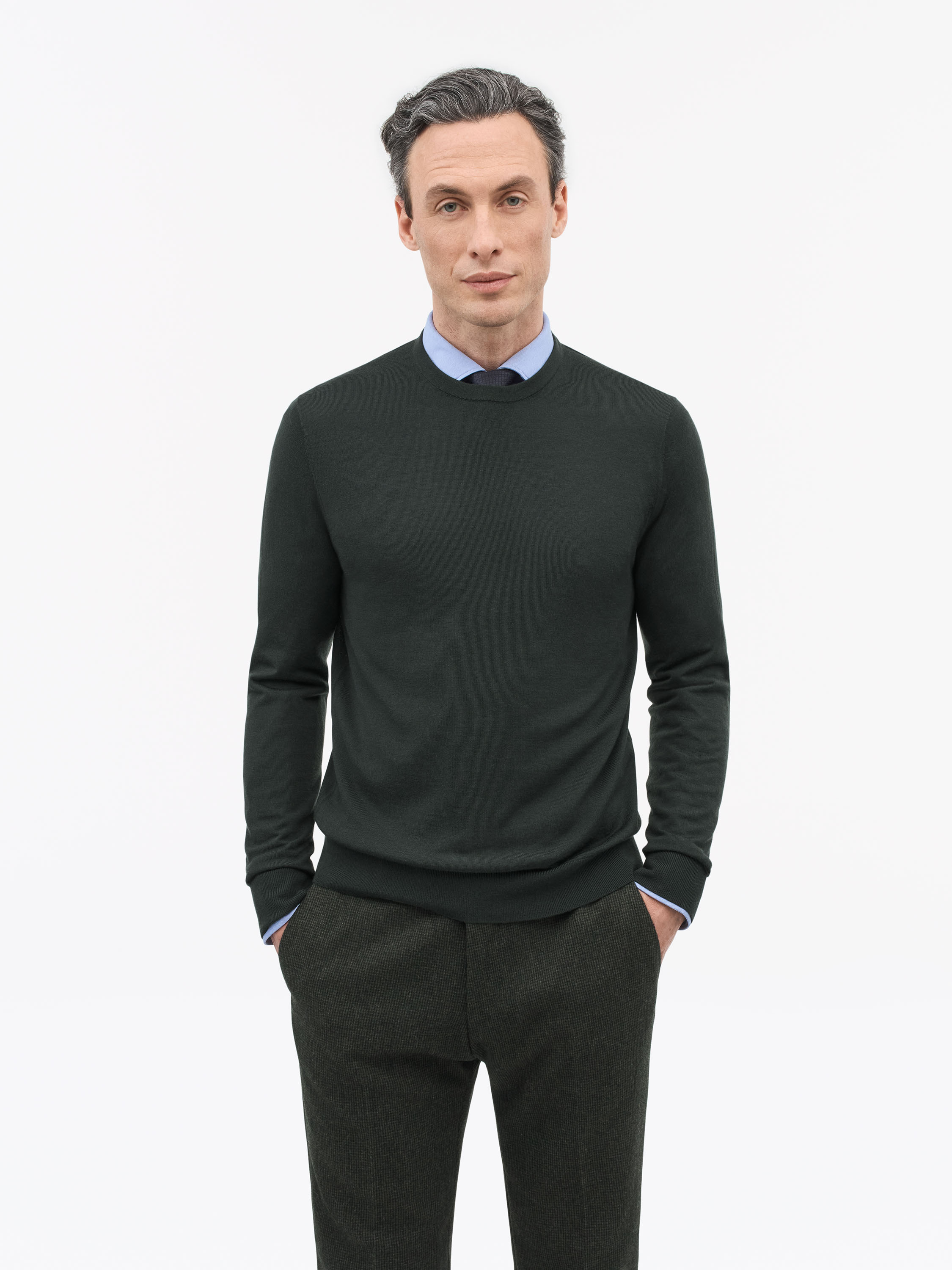 Tiger Of Sweden Connor Rws Merino Sweater In Green