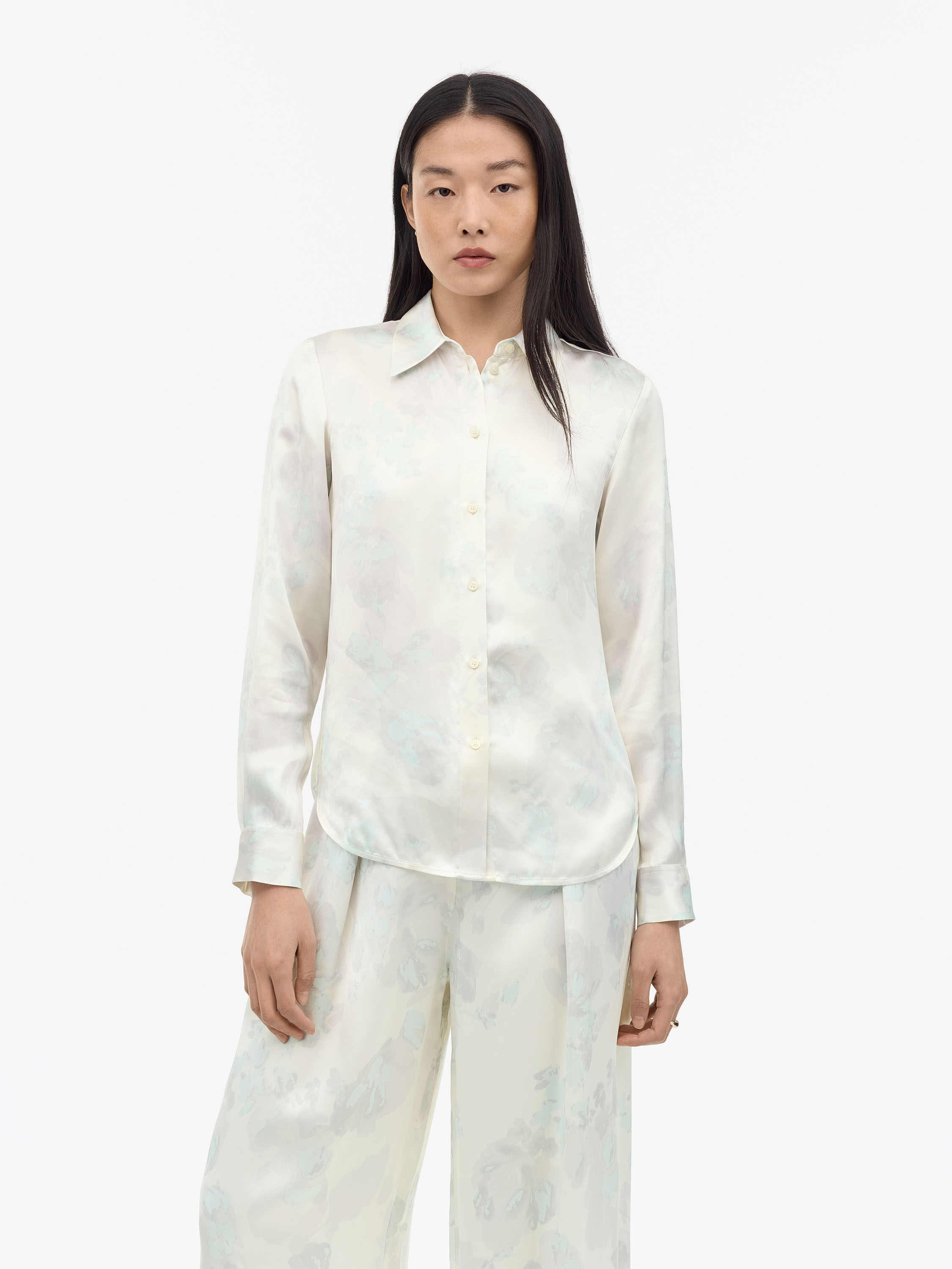 Camilla Floral Satin Blouse