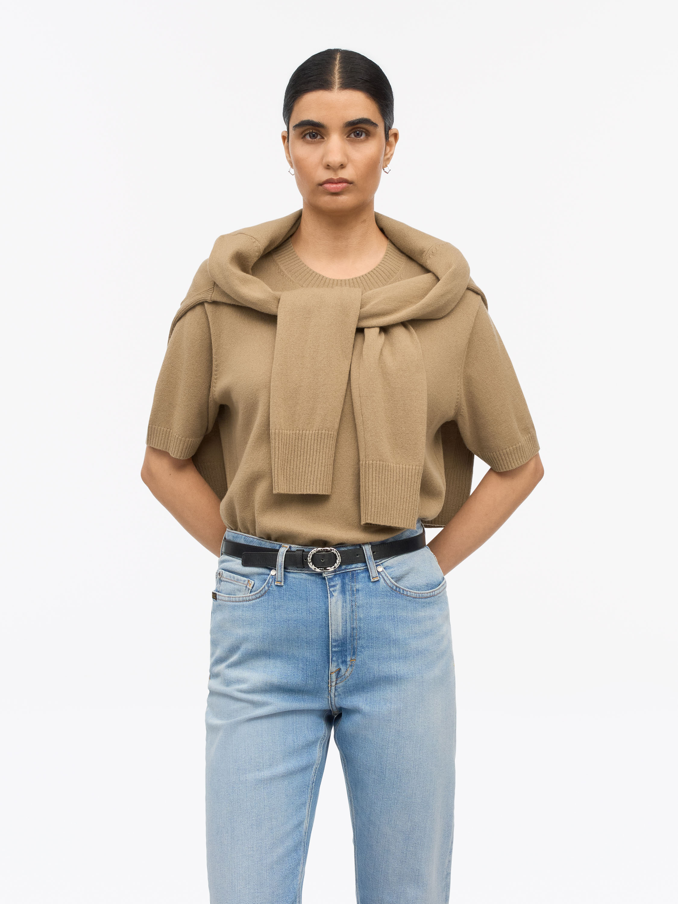 Tiger Of Sweden May Wool Cashmere T-shirt In Green