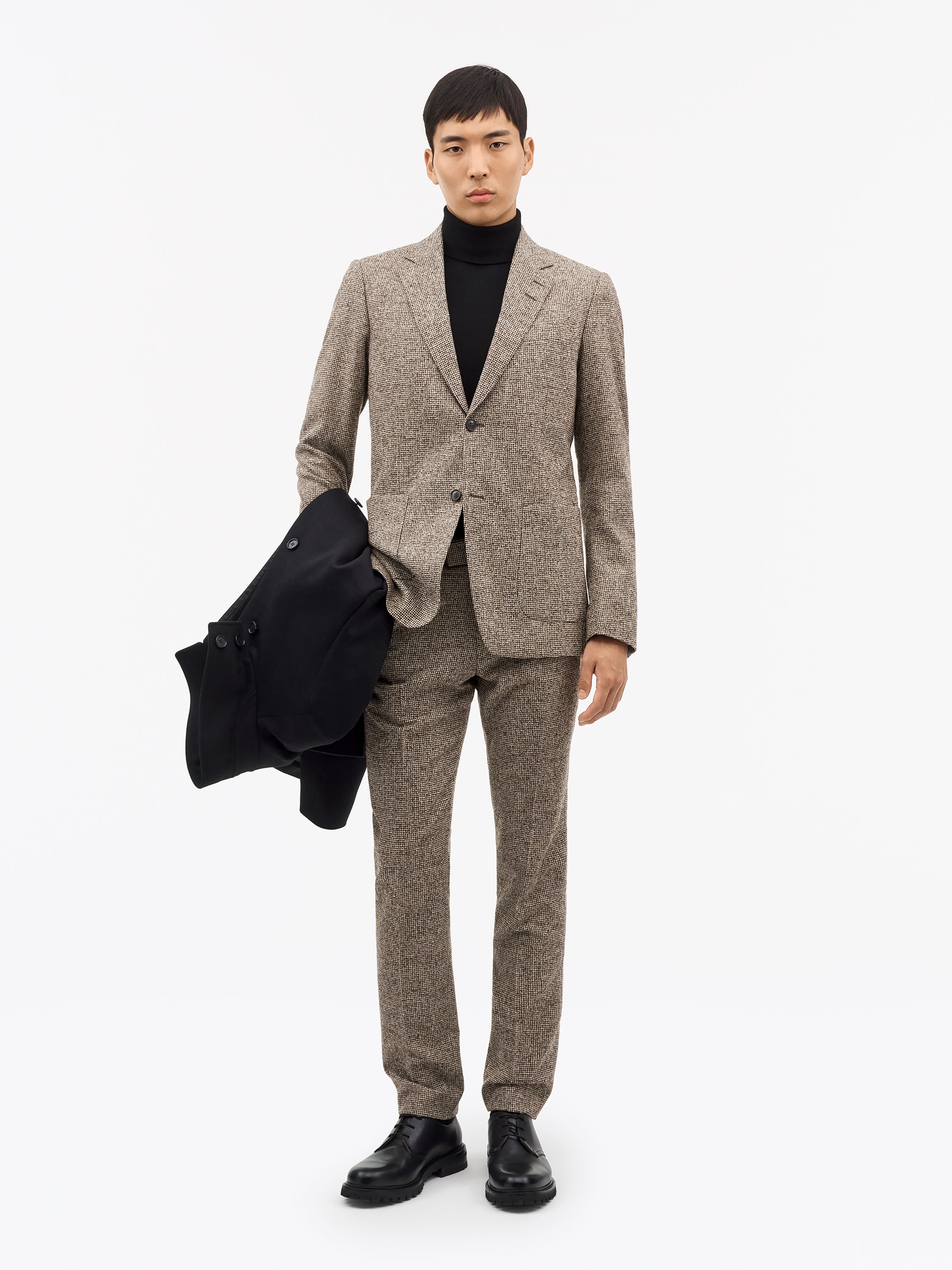 Tiger Of Sweden Justin P Slim-fit Wool Jacket In Brown