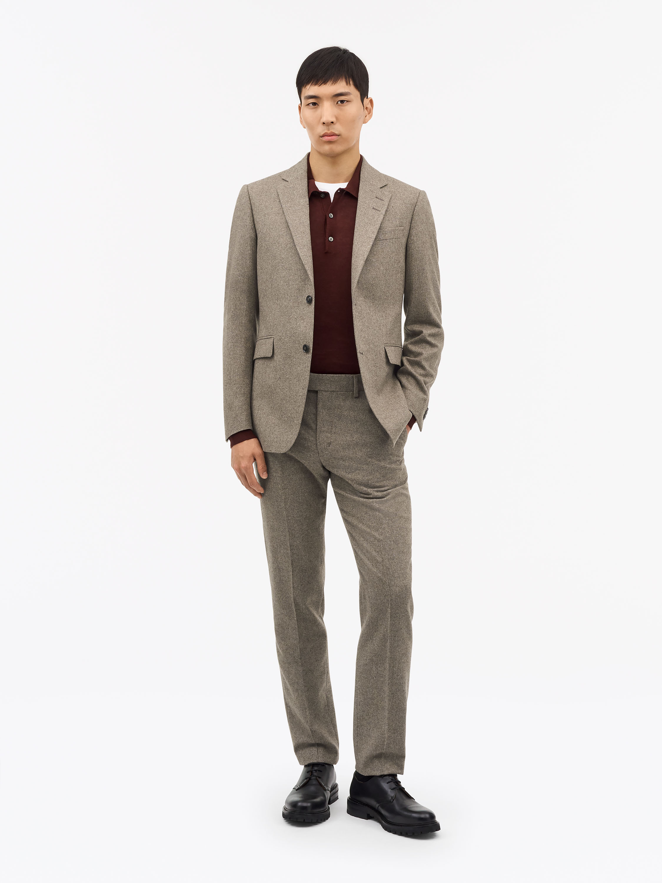 Tenuta Brushed Wool Trousers-image