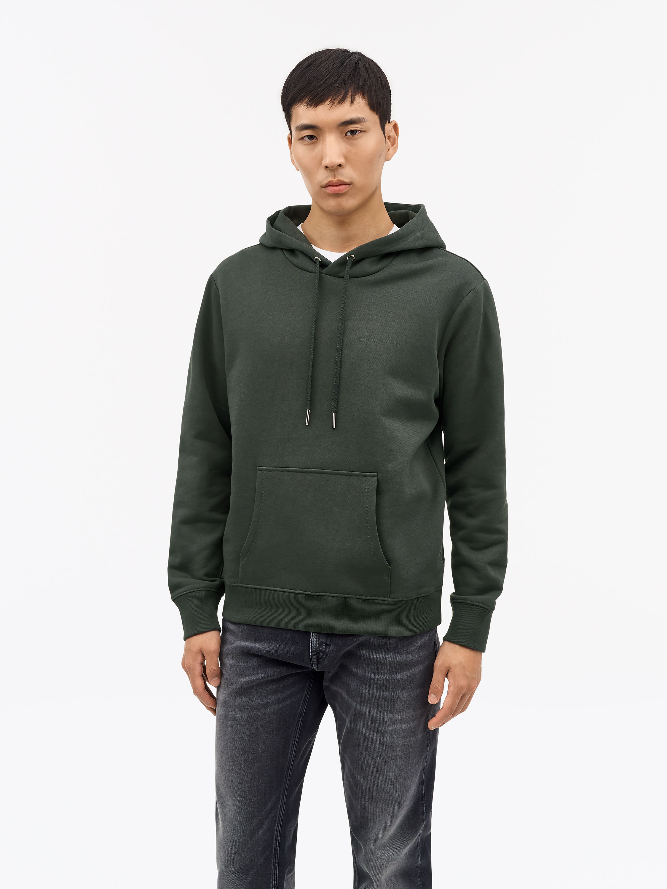Tiger Of Sweden Marco Cotton Hoodie In Green