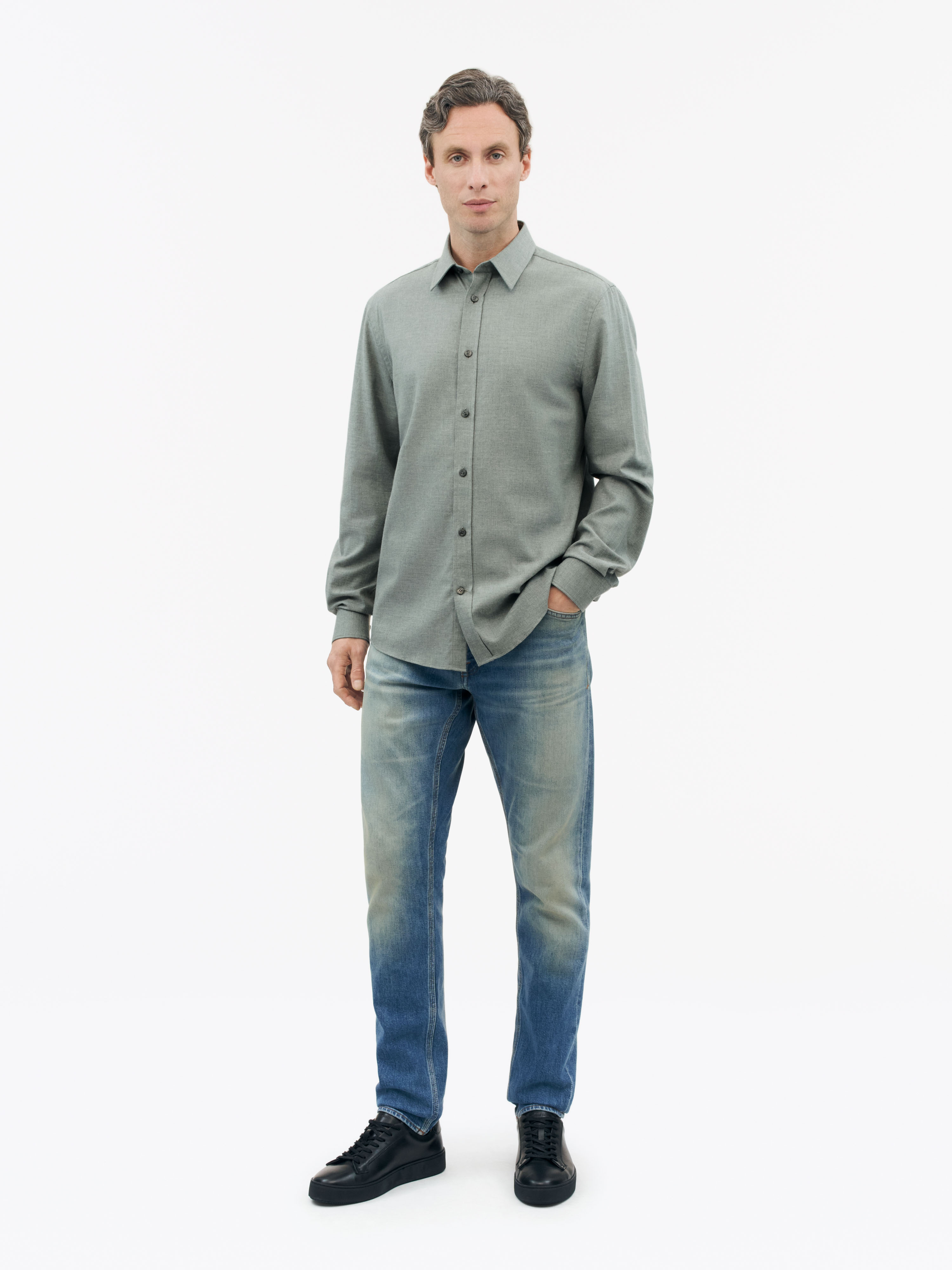 Tiger Of Sweden Spenser Shirt In Gray