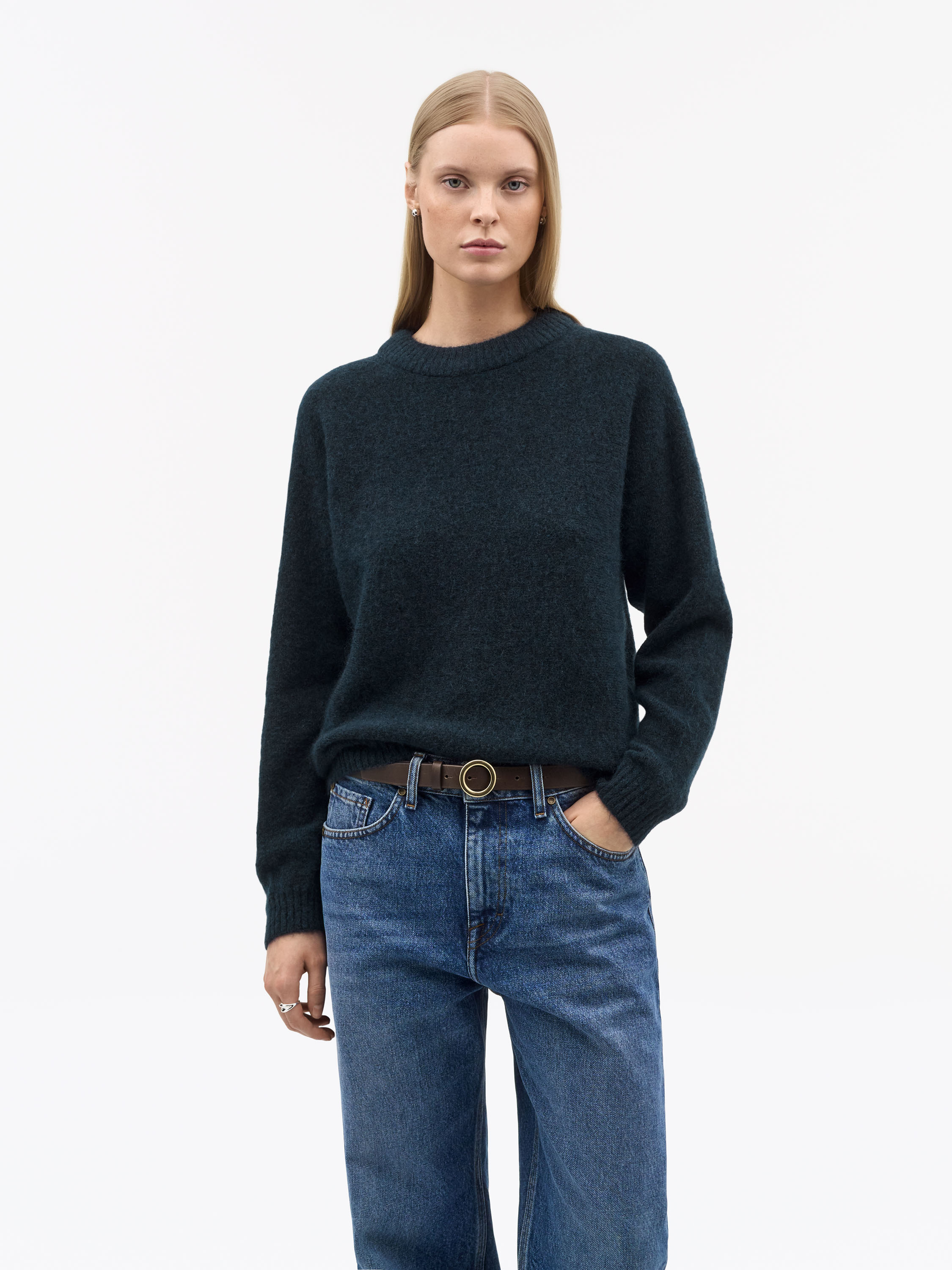 Tiger Of Sweden Gwynn Rws Mohair-merino Pullover In Blue
