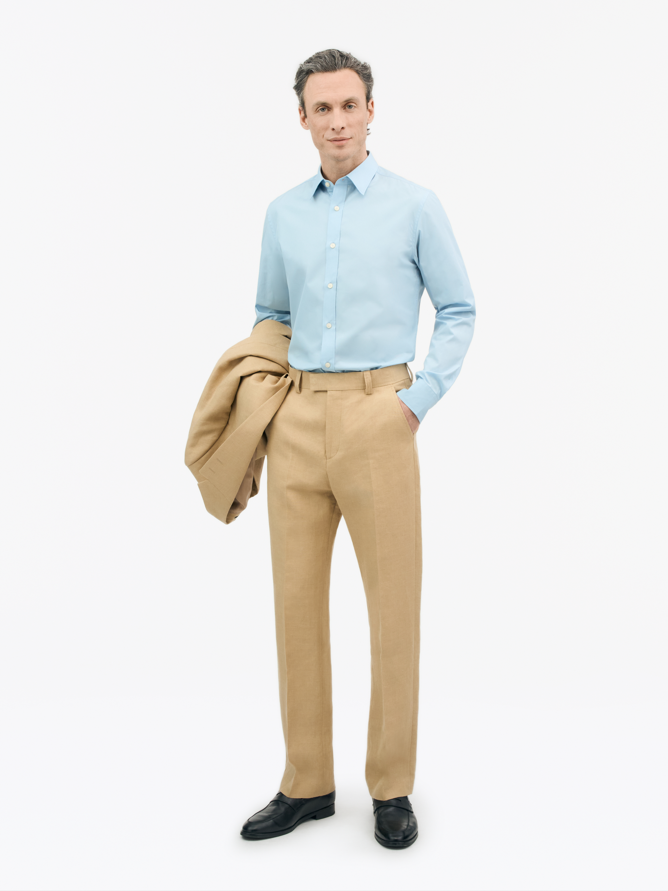 Tiger Of Sweden Adley Slim-fit Shirt In Pale Blue