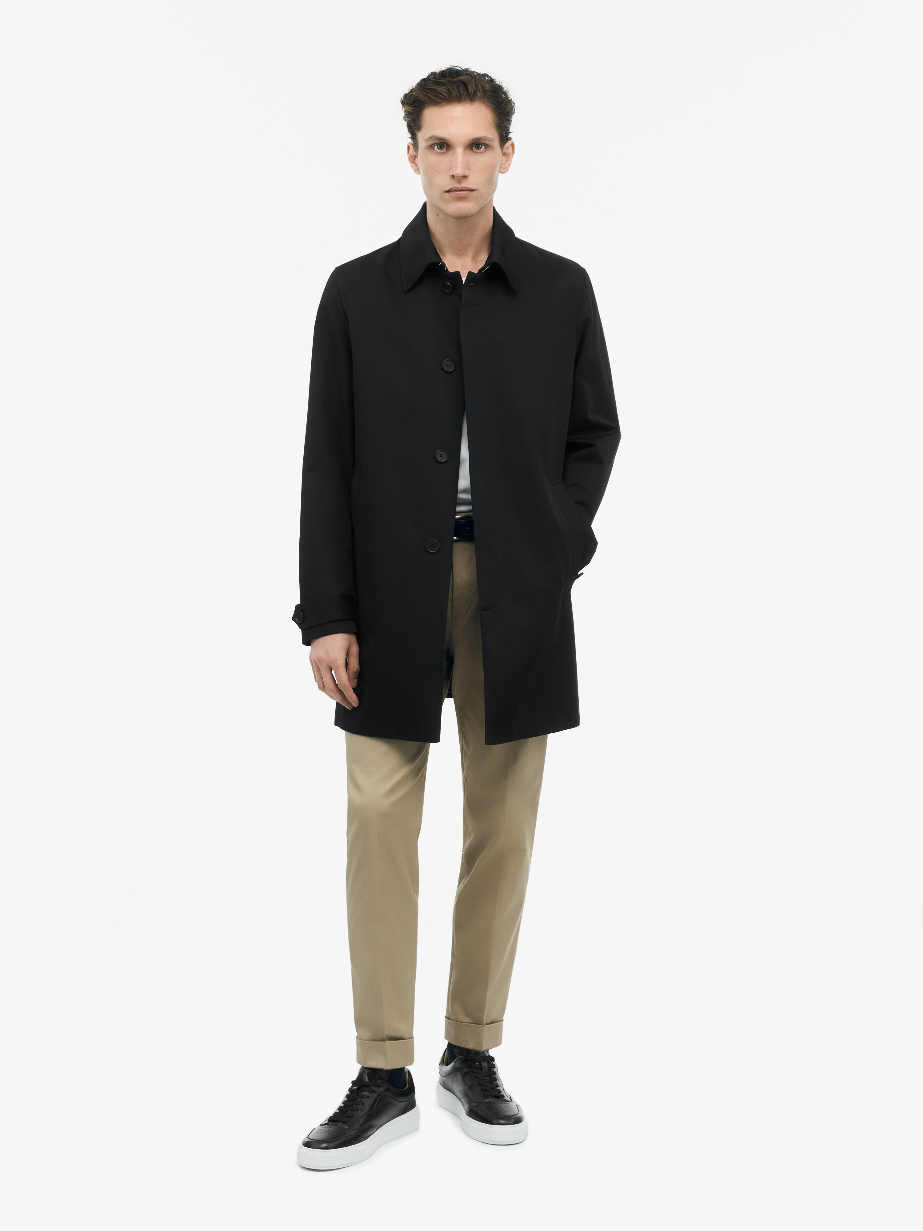 Tiger Of Sweden Cane Cotton Car Coat In Black