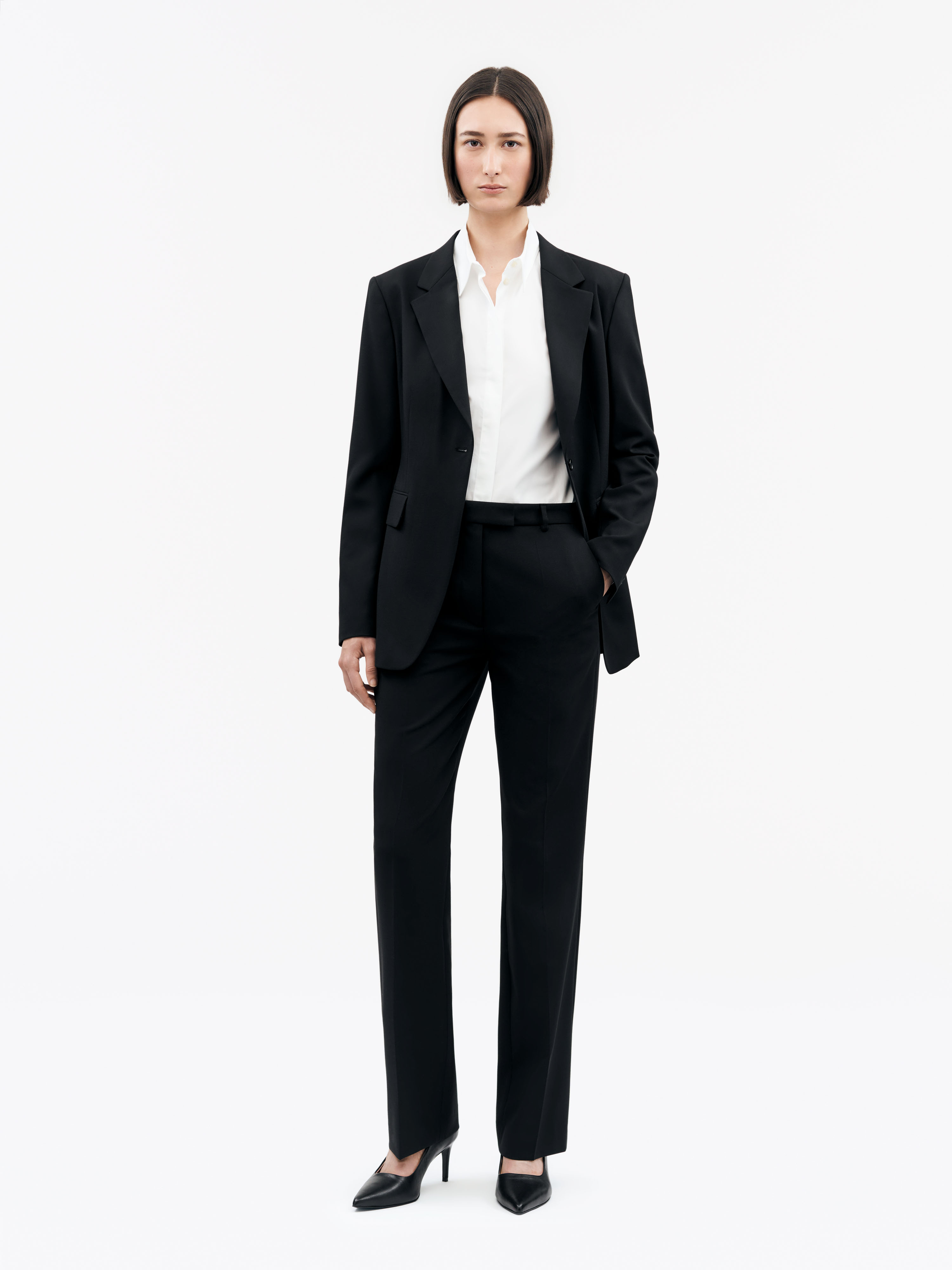 TIGER OF SWEDEN MARFA WOOL BLEND TROUSERS