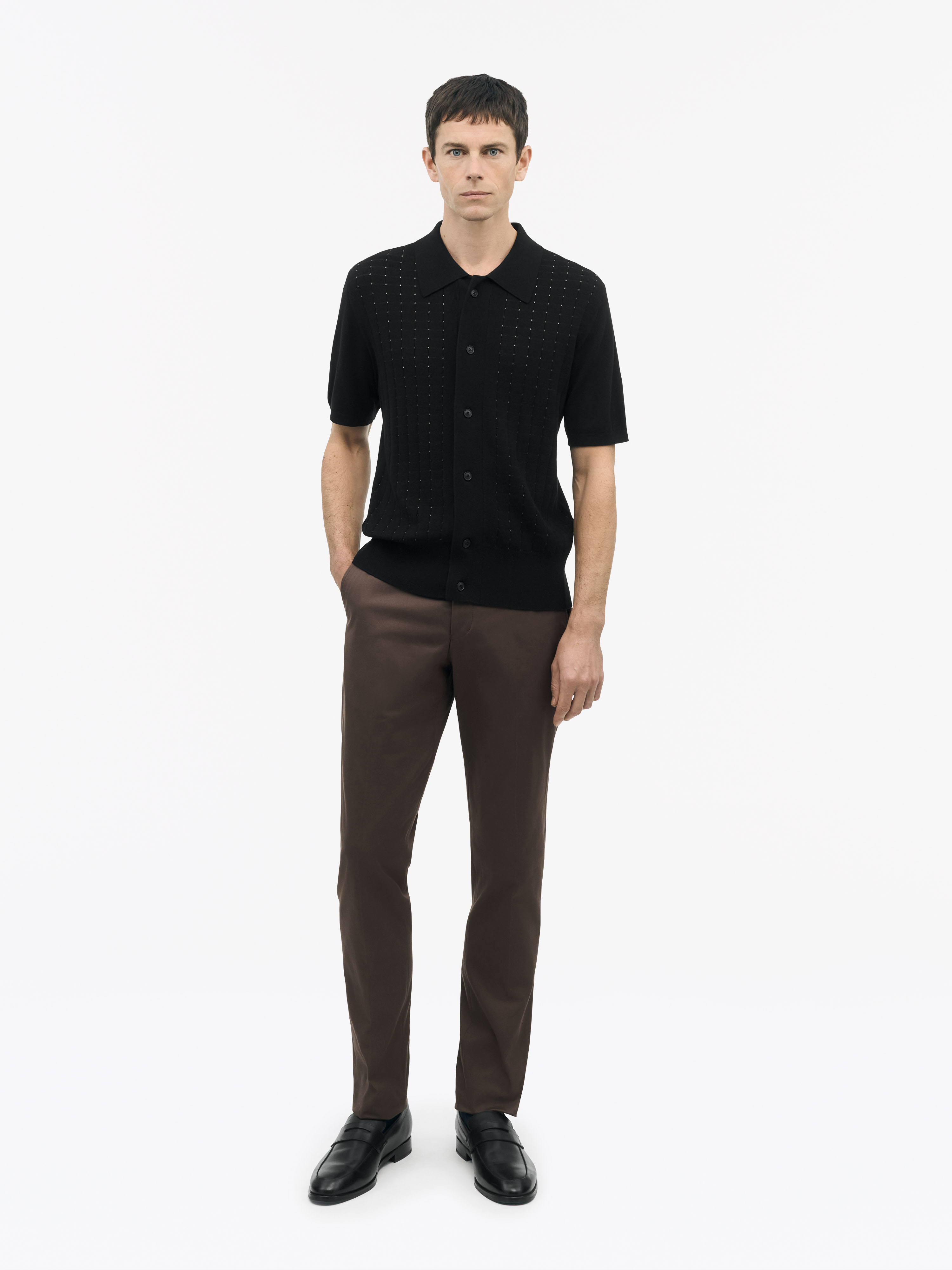 Tiger Of Sweden Araawen Rws Fine-knit Sweater In Black