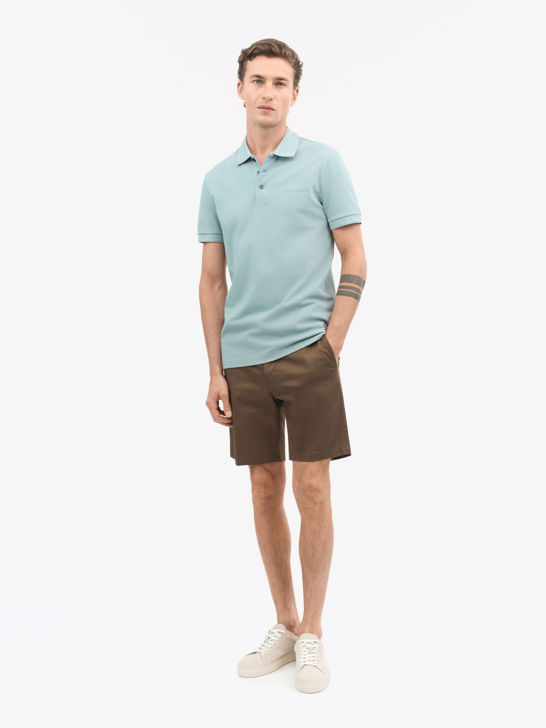 Tiger Of Sweden Darios Cotton Pique Polo