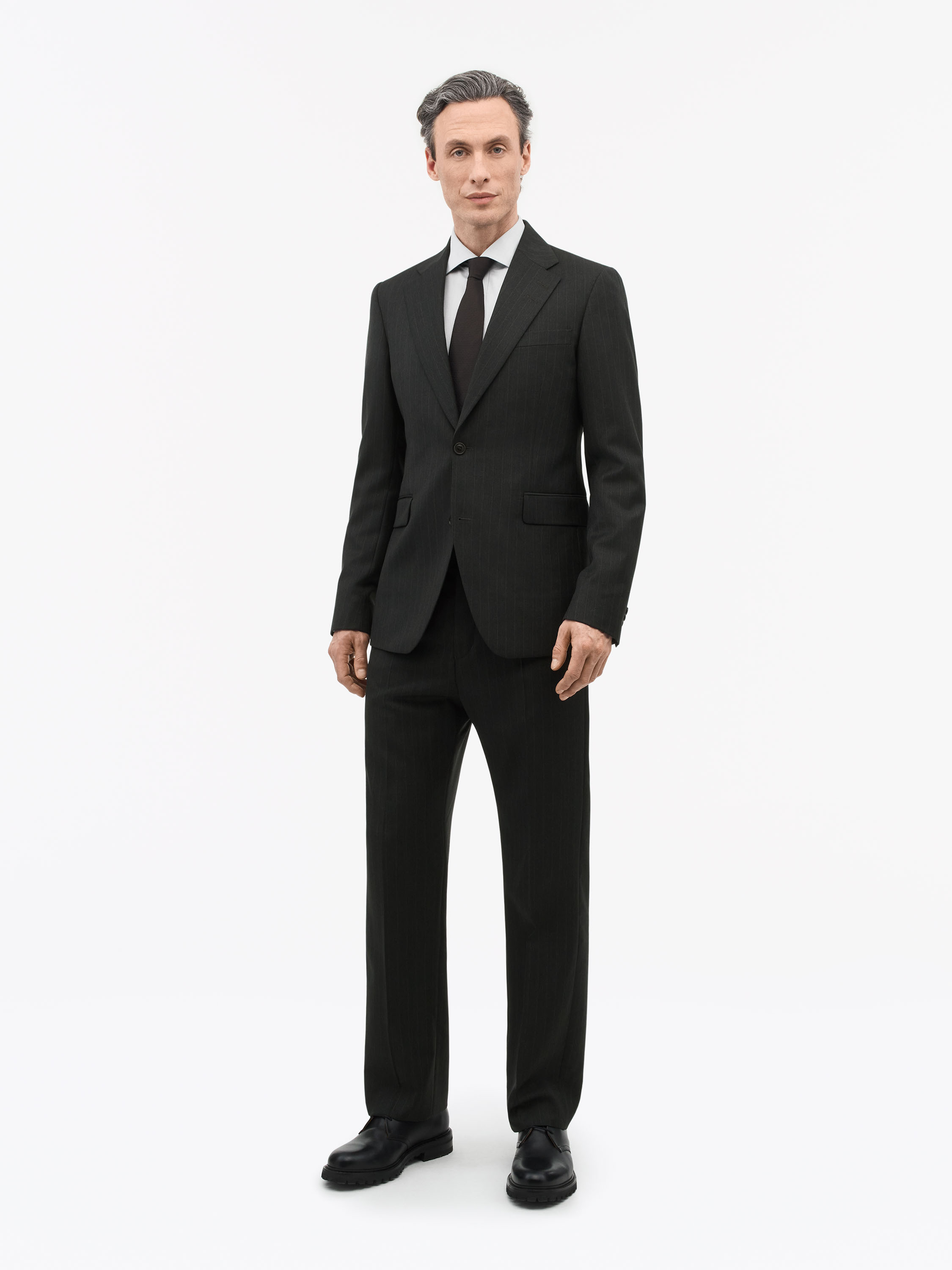 Tiger Of Sweden Ease Relaxed-fit Pinstripe Jacket In Black