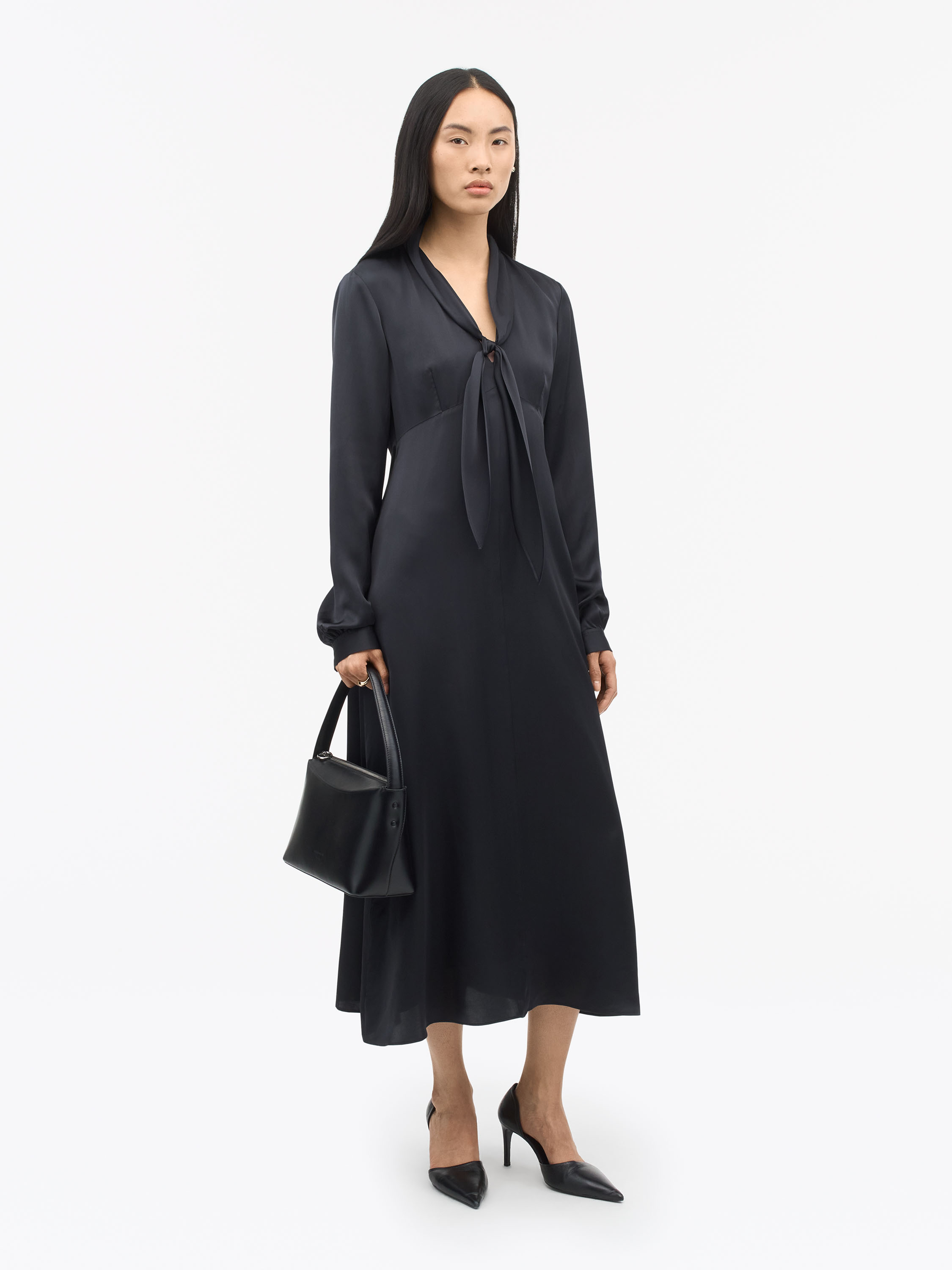 Tiger Of Sweden Tily Draped Midi Dress In Blue